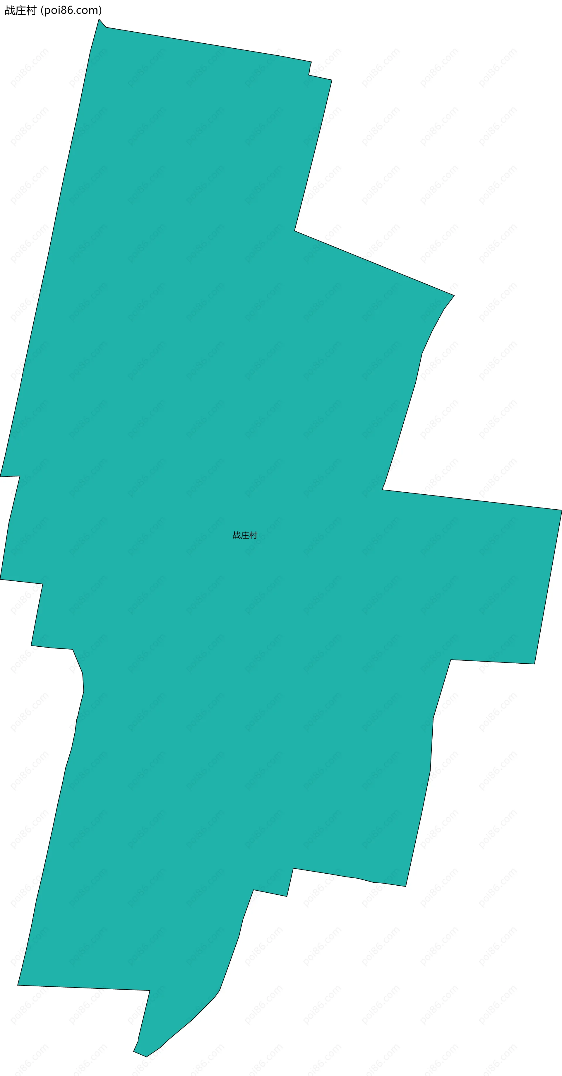 战庄村边界地图