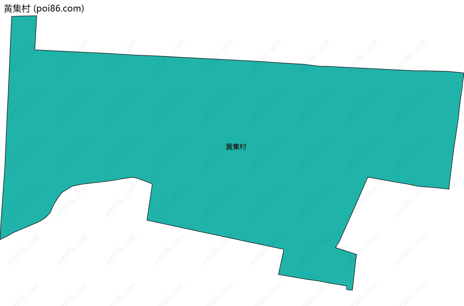 黄集村边界地图