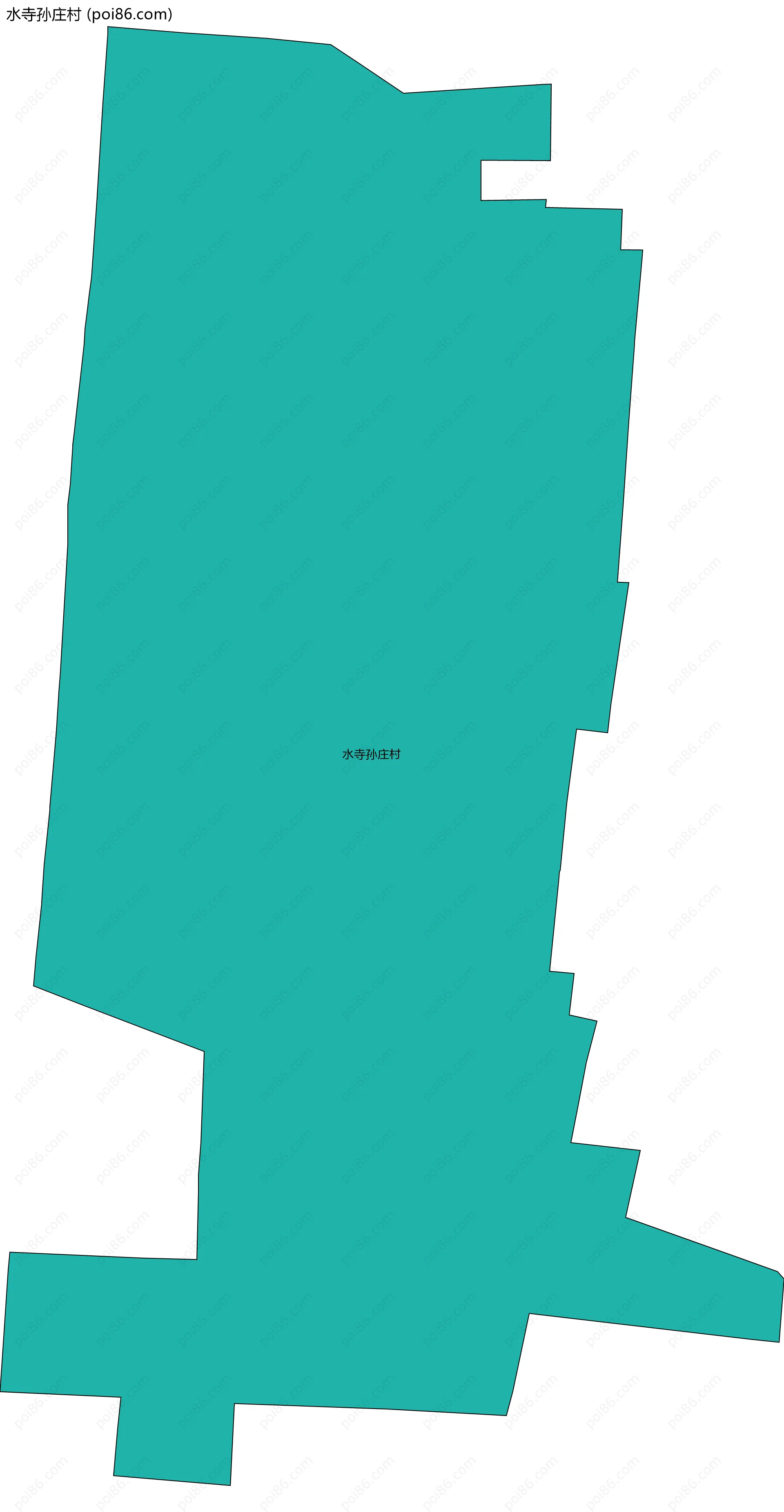 水寺孙庄村边界地图