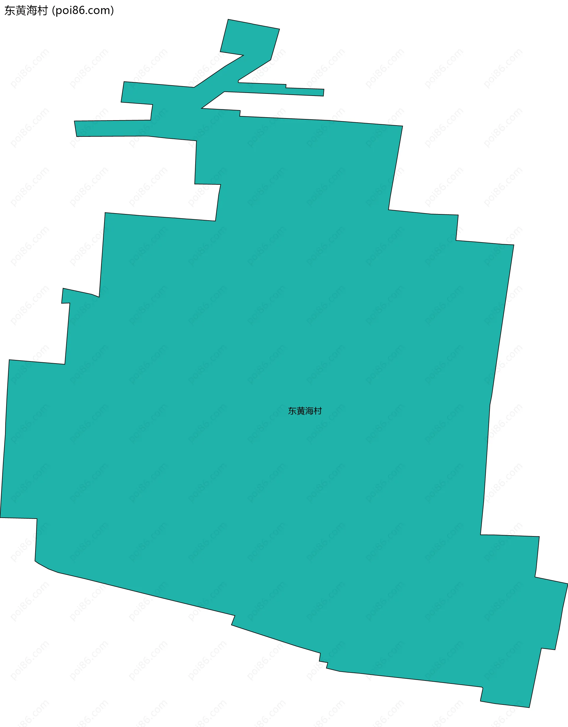 东黄海村边界地图