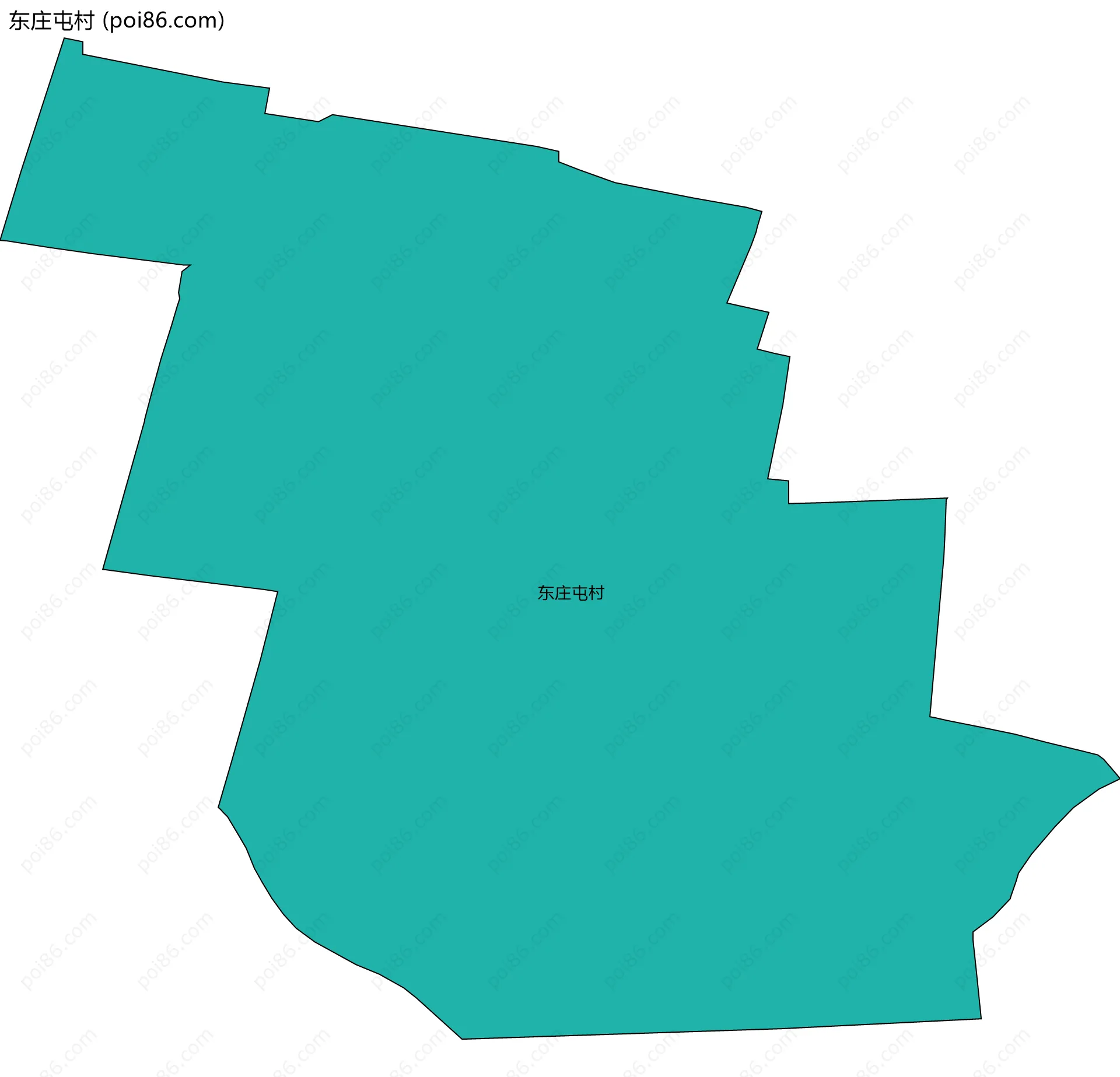 东庄屯村边界地图