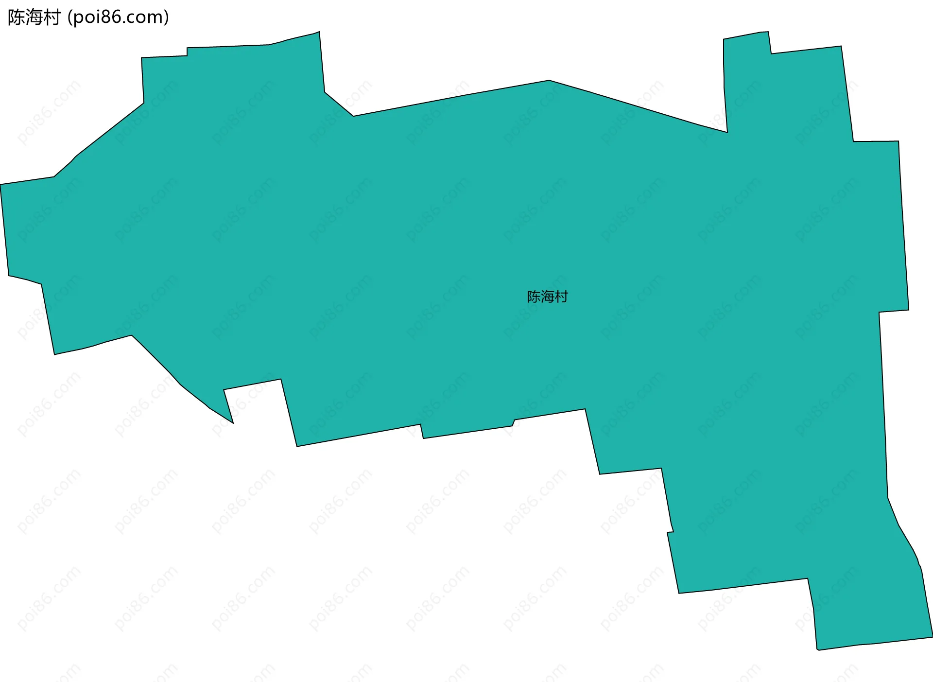 陈海村边界地图