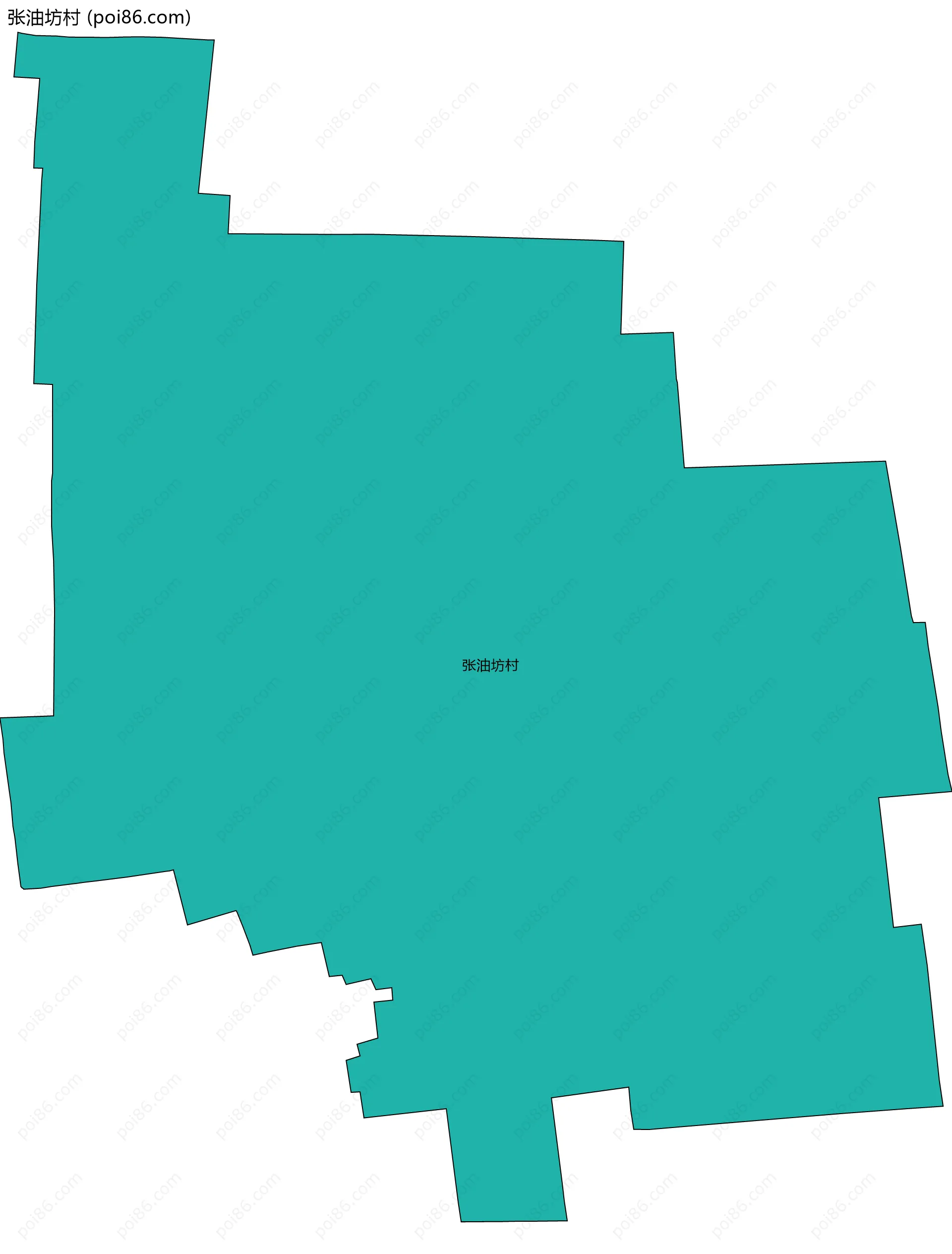 张油坊村边界地图