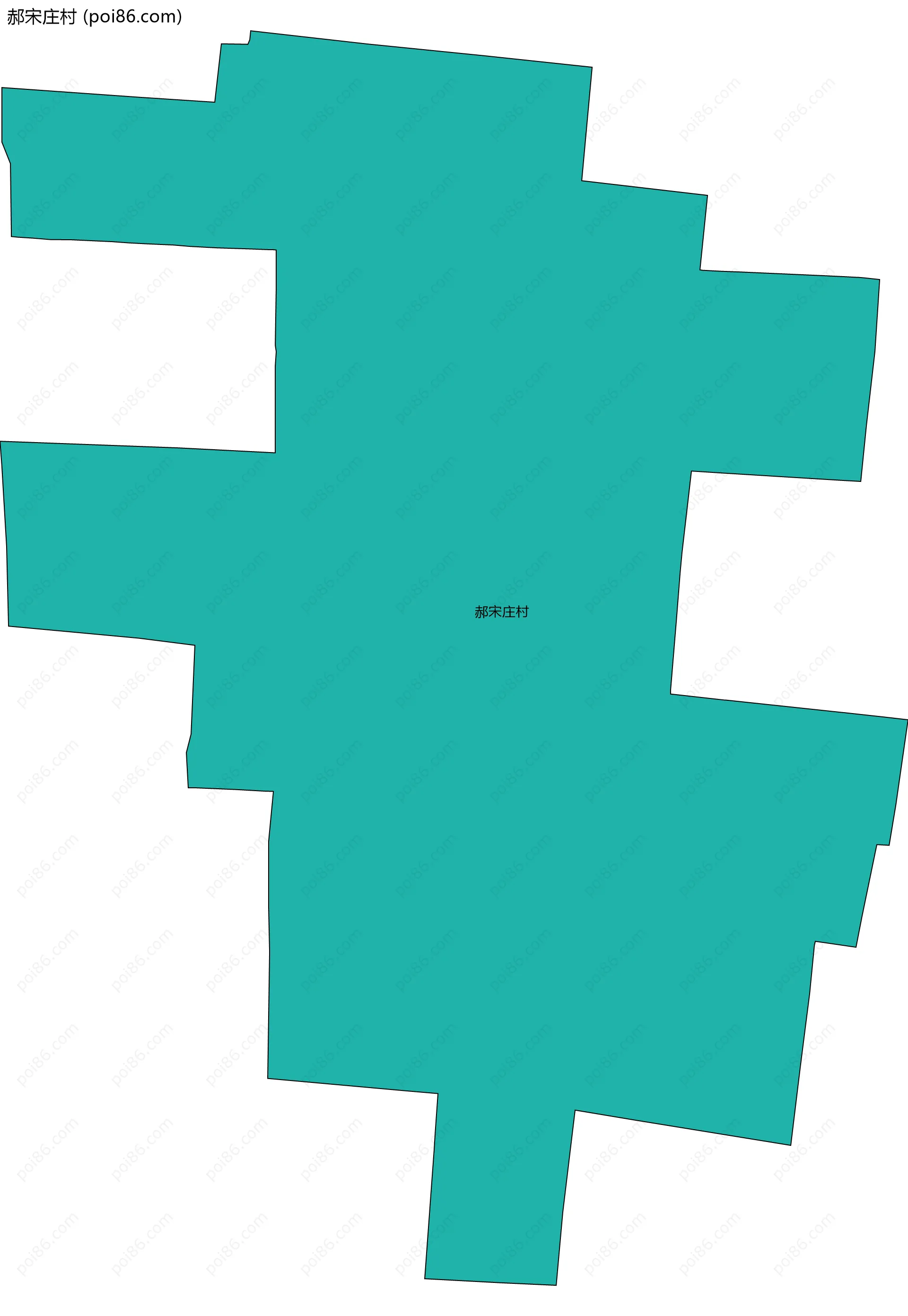 郝宋庄村边界地图