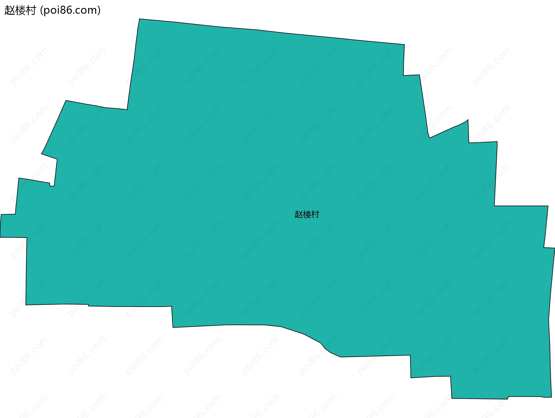 赵楼村边界地图