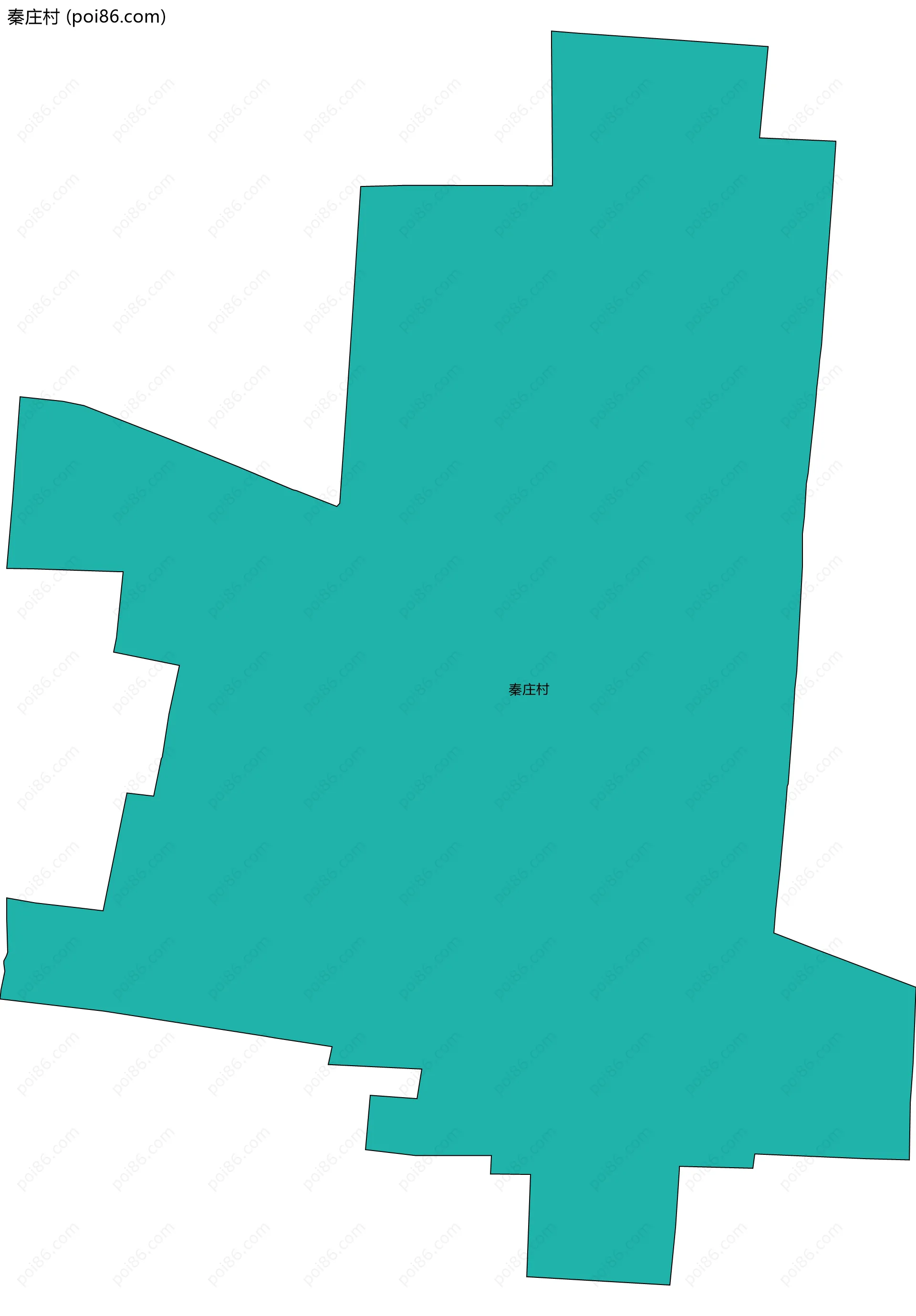 秦庄村边界地图