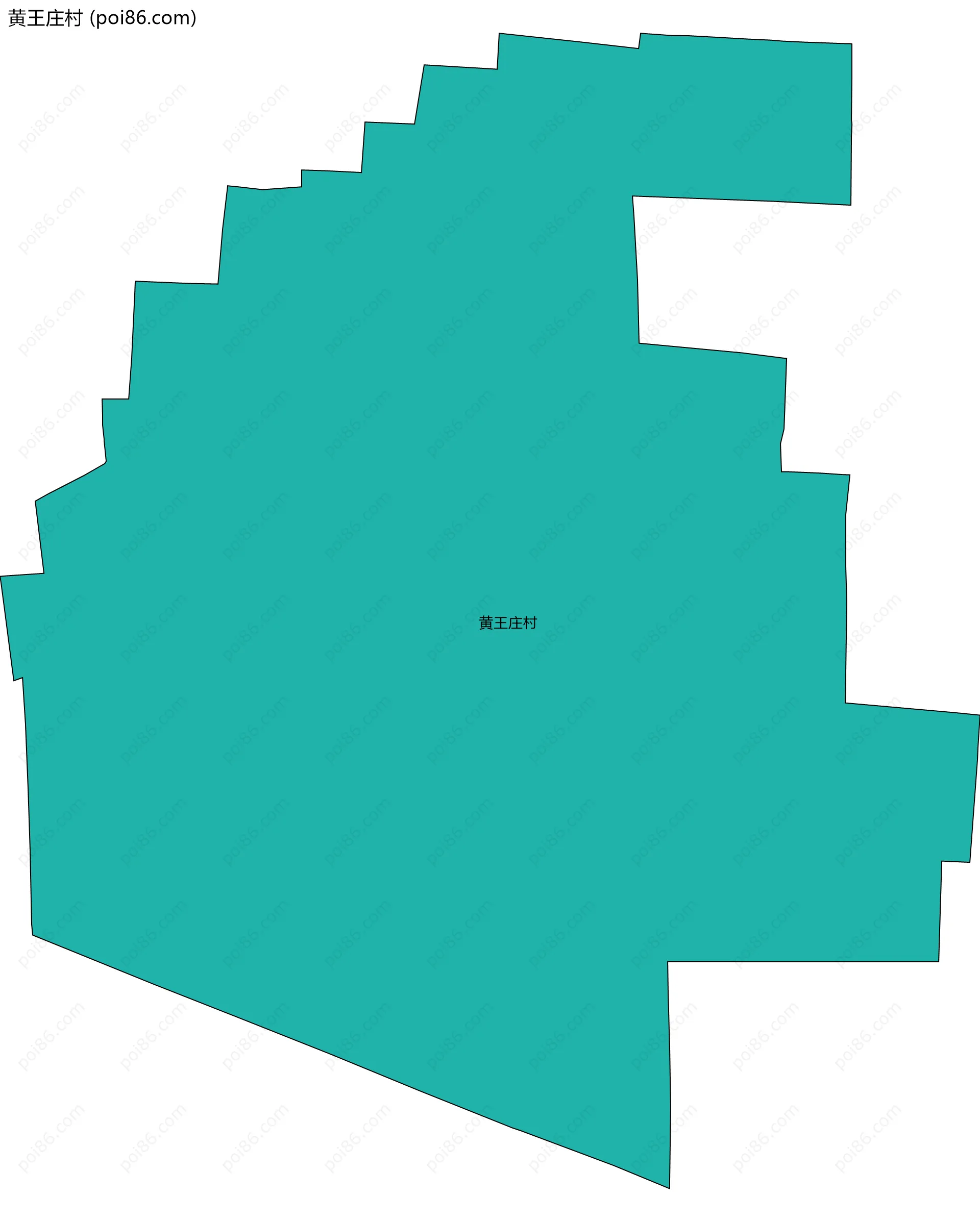 黄王庄村边界地图