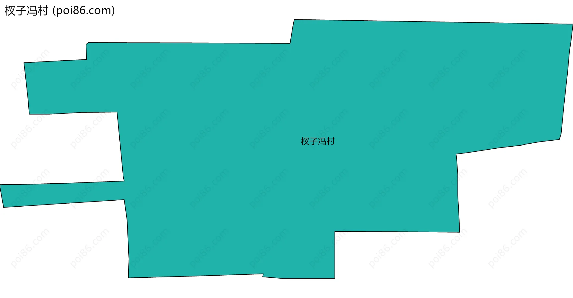 杈子冯村边界地图