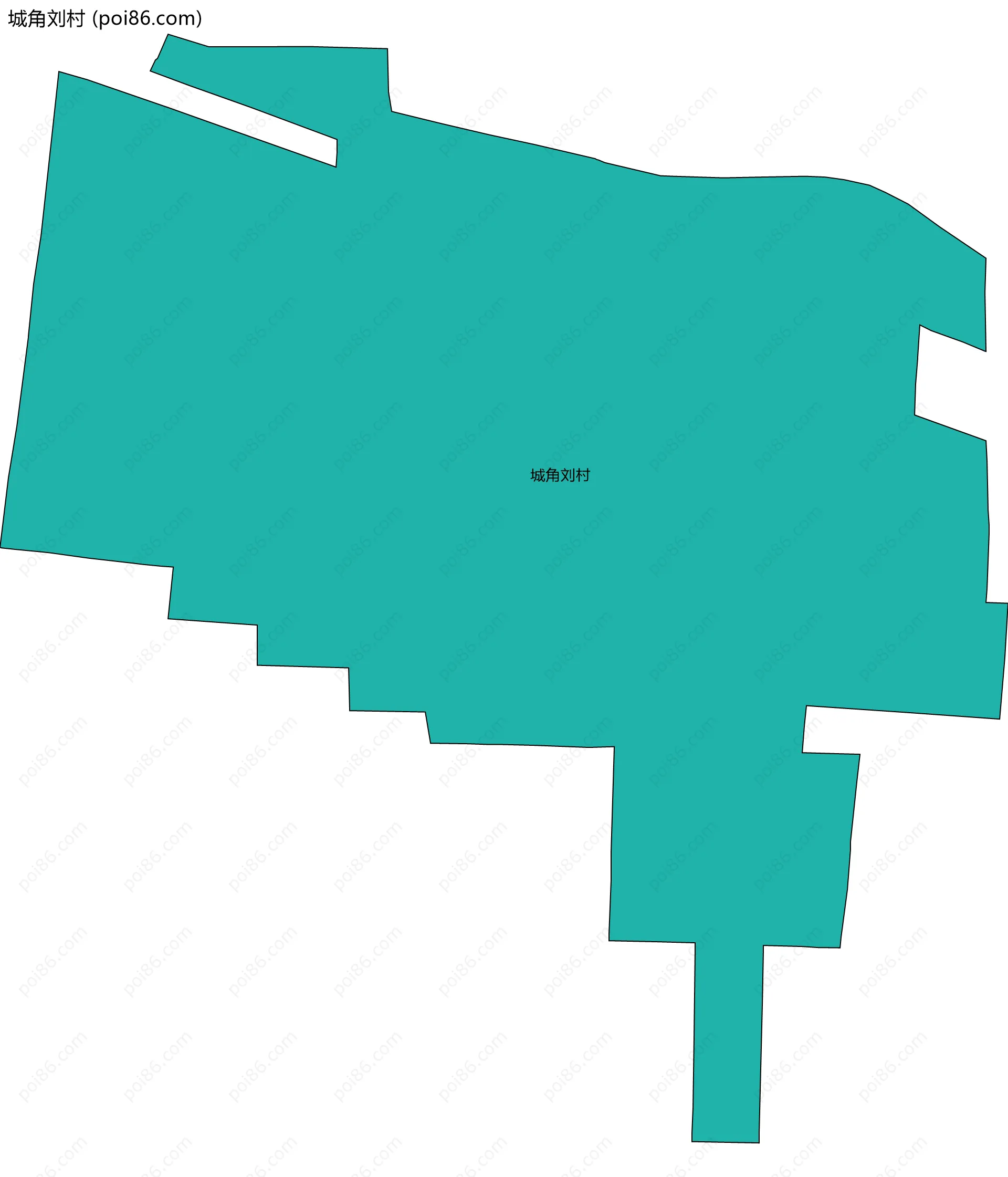 城角刘村边界地图