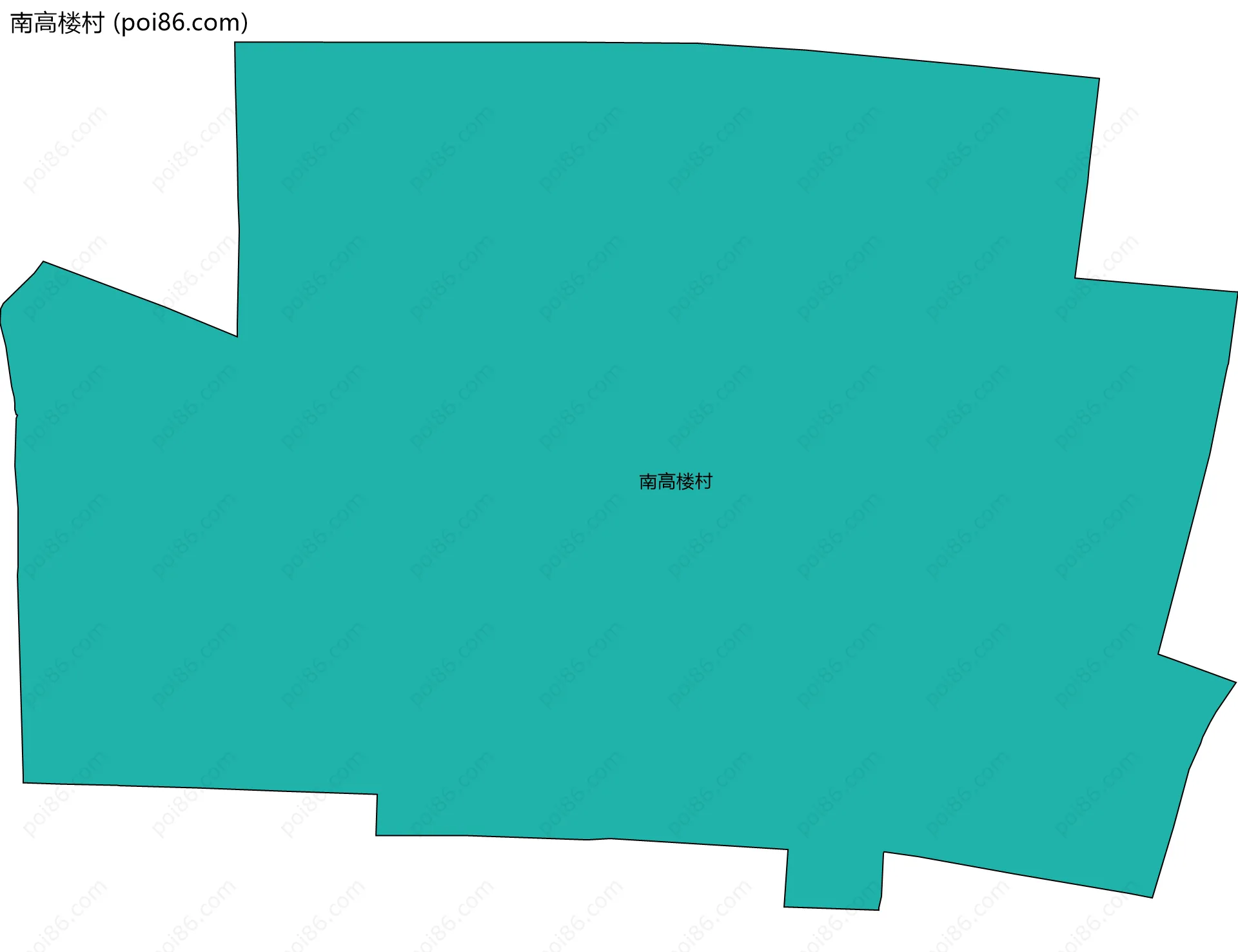 南高楼村边界地图