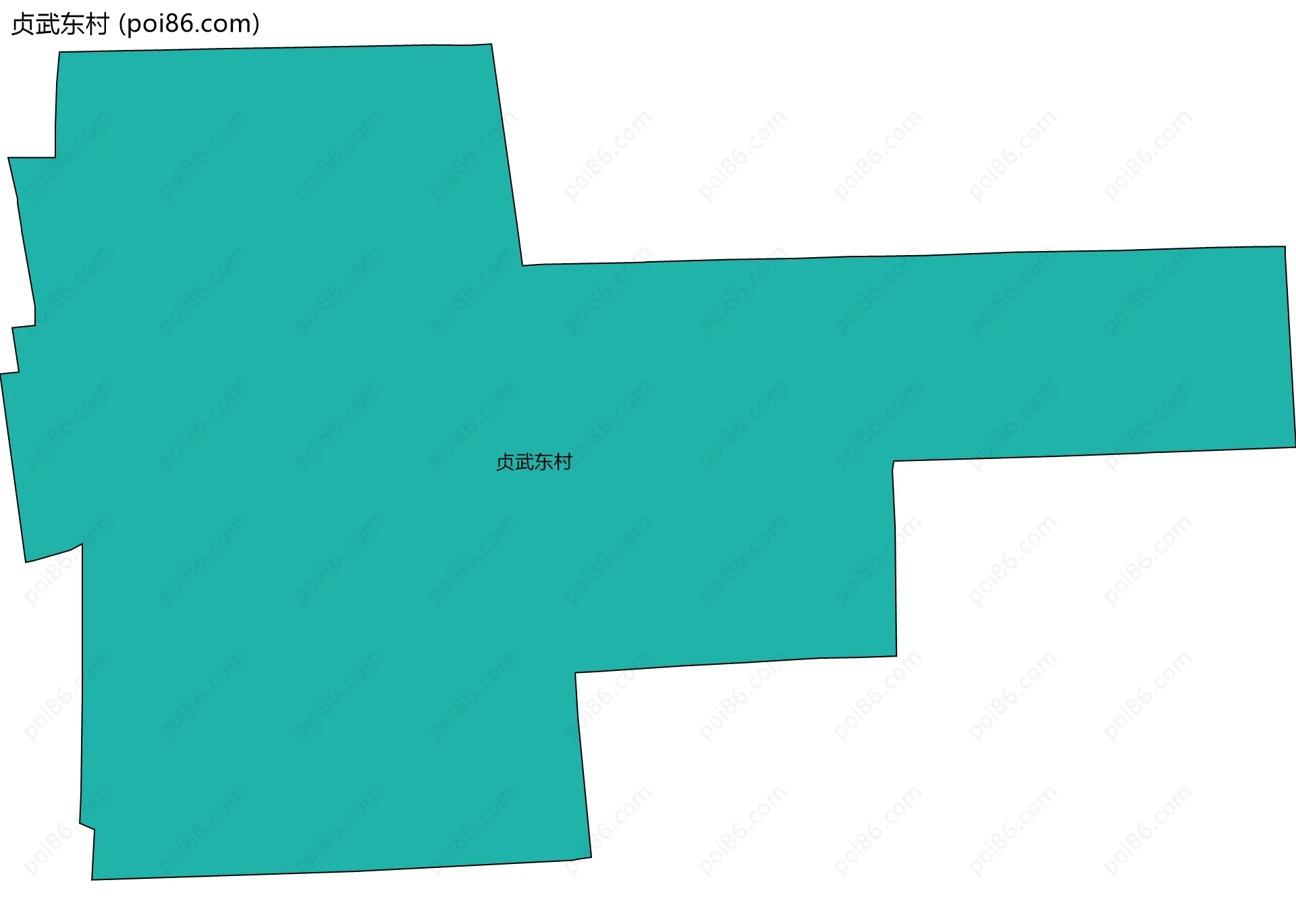 贞武东村边界地图