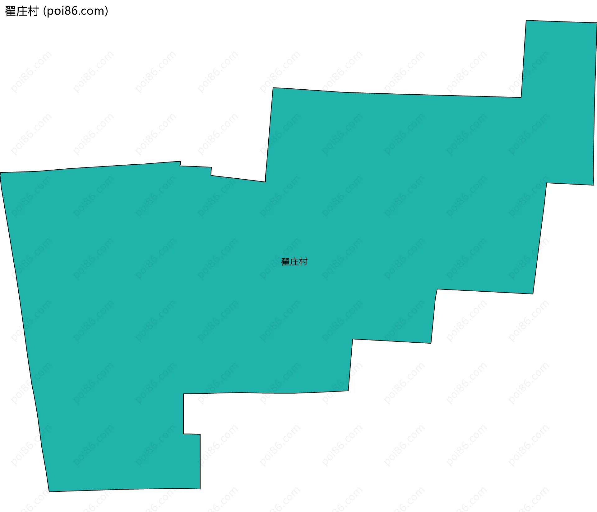 翟庄村边界地图