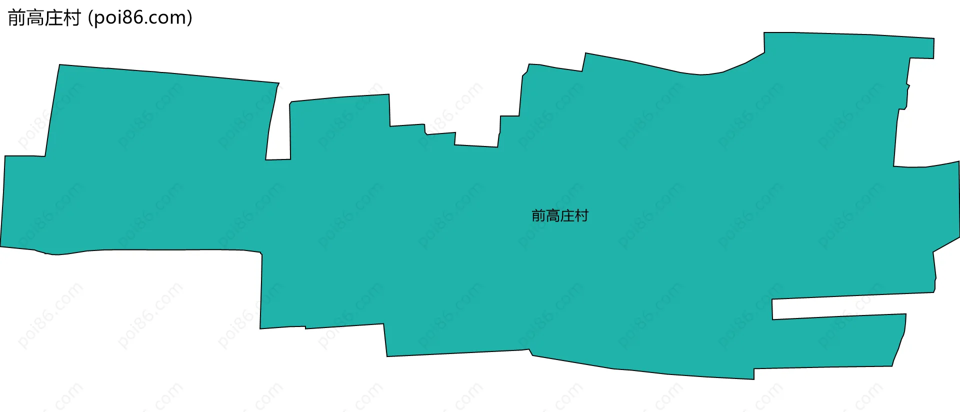 前高庄村边界地图