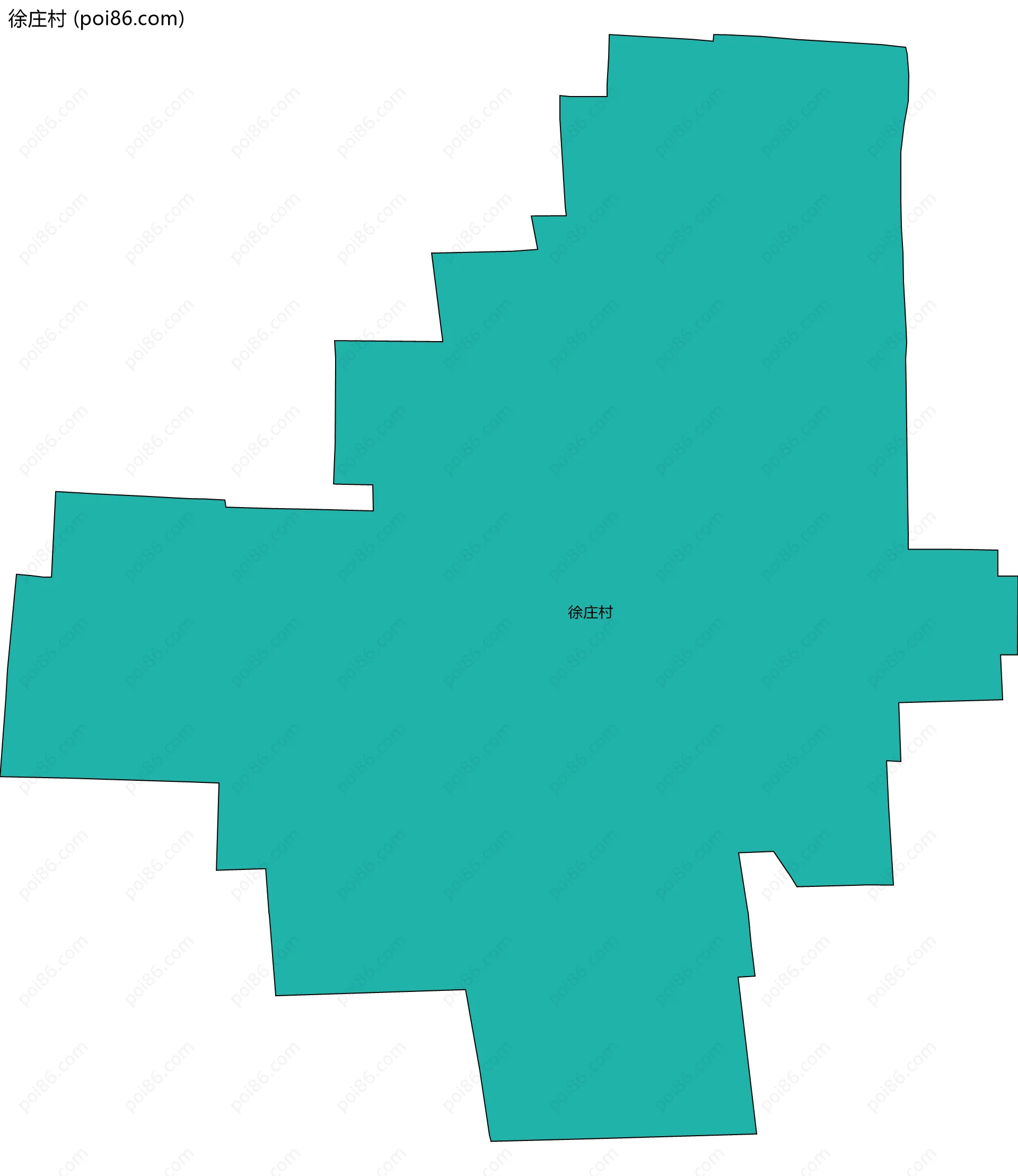 徐庄村边界地图