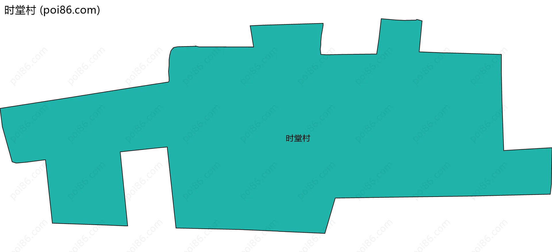 时堂村边界地图