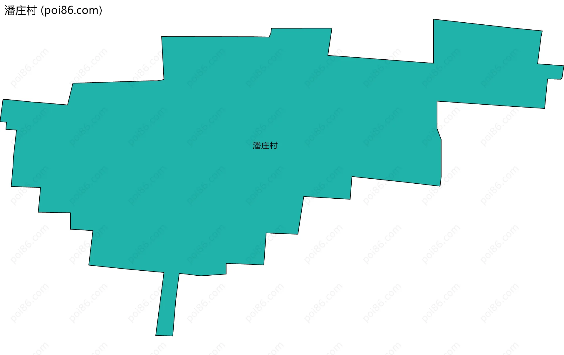潘庄村边界地图
