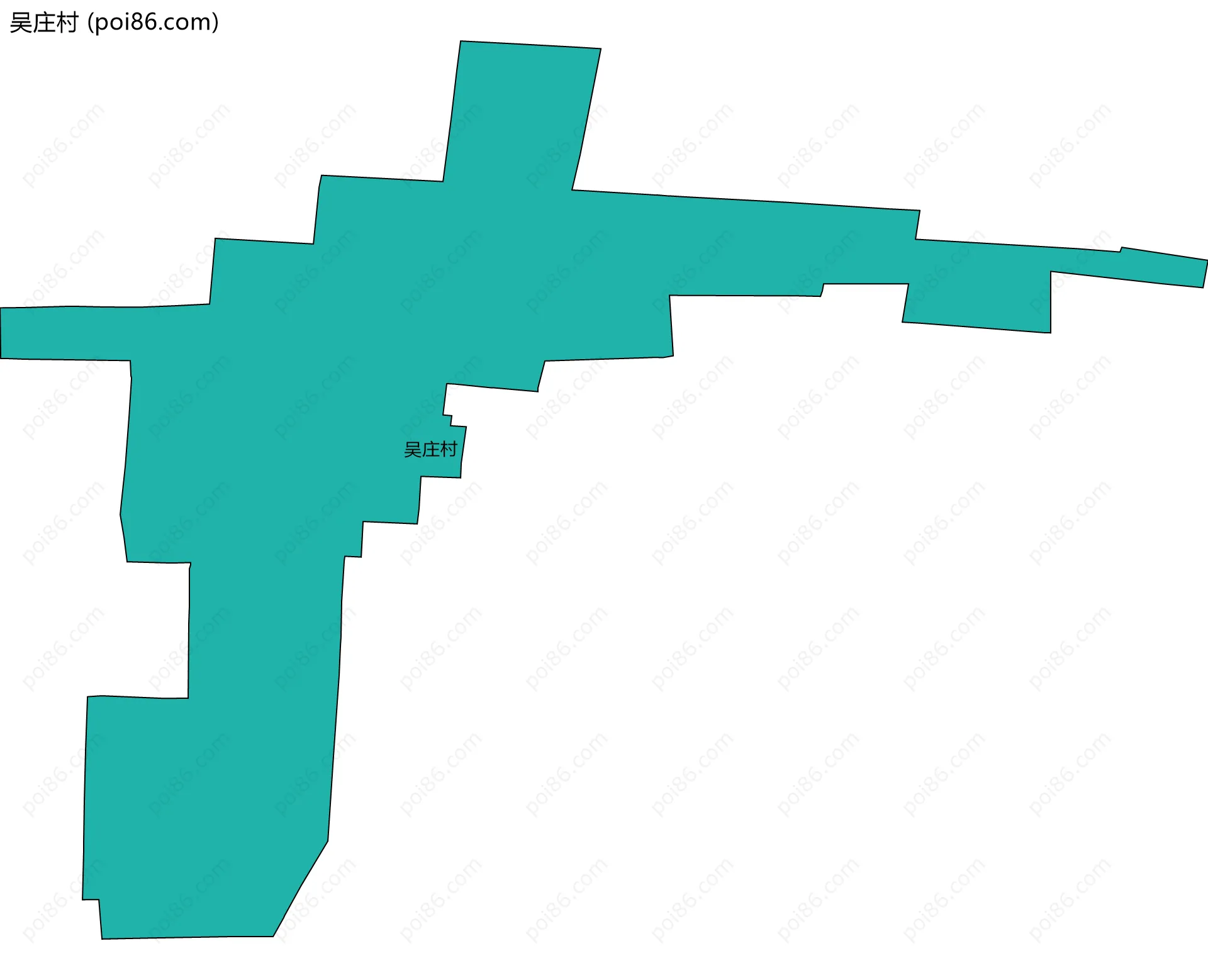 吴庄村边界地图