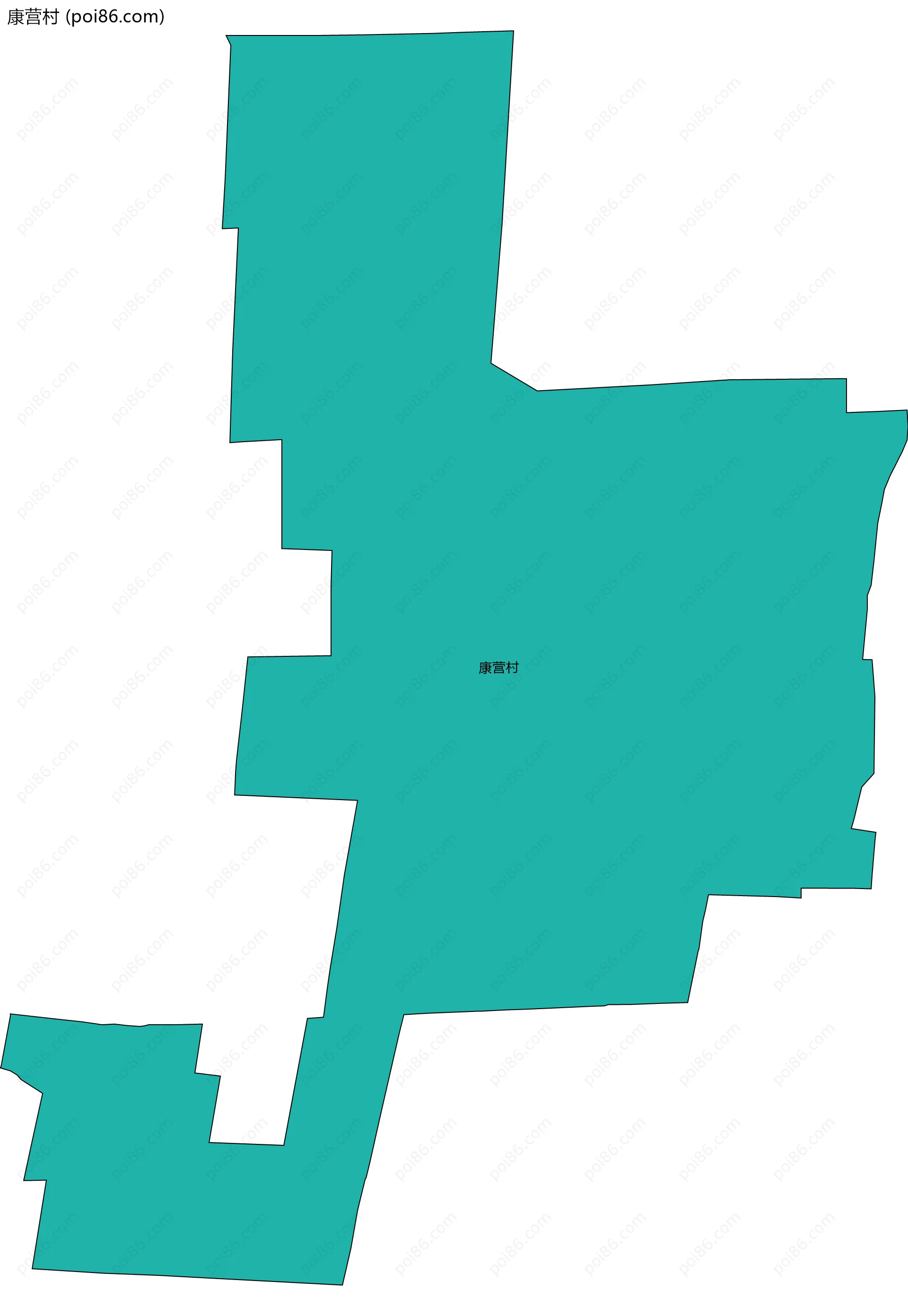 康营村边界地图