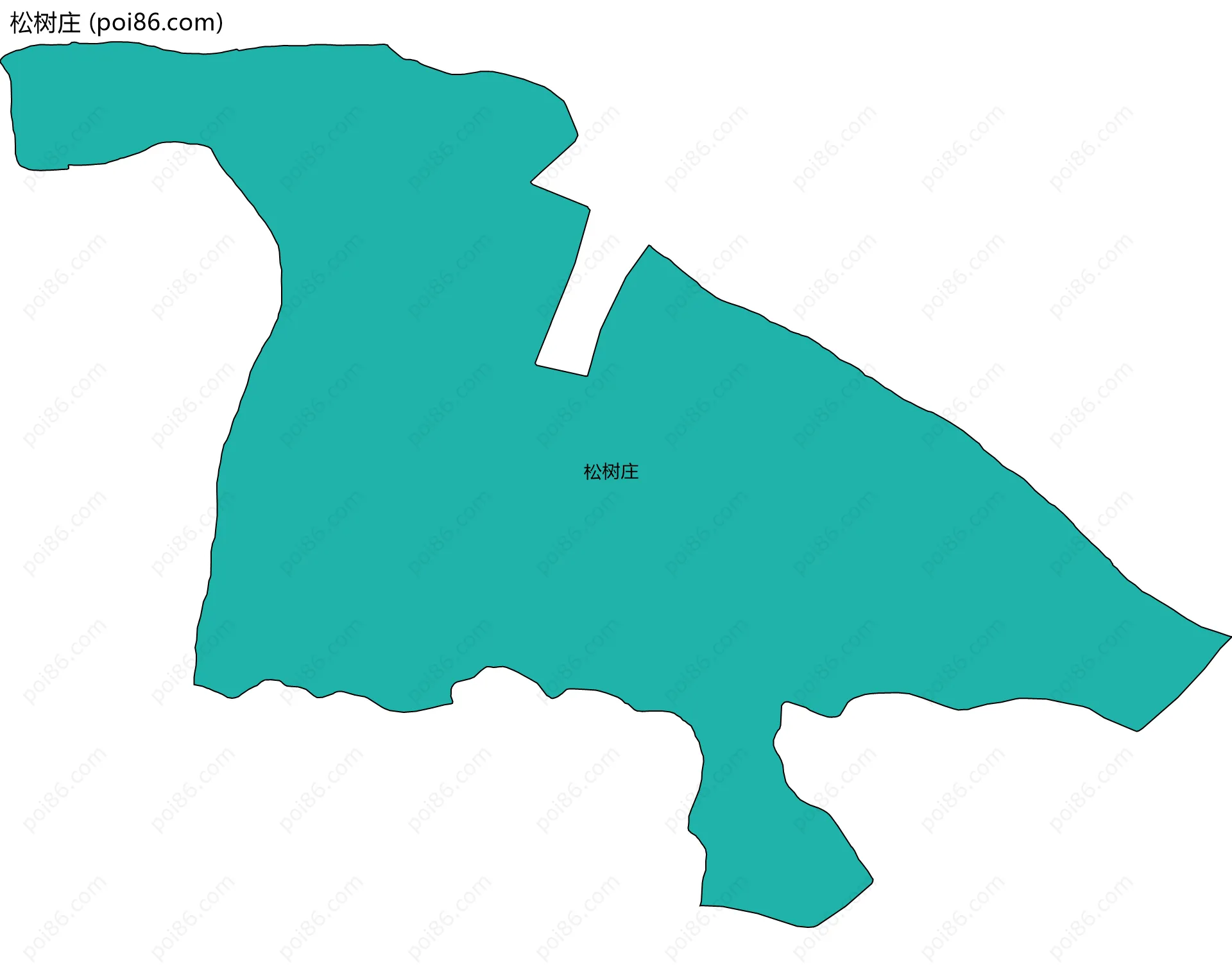 松树庄边界地图