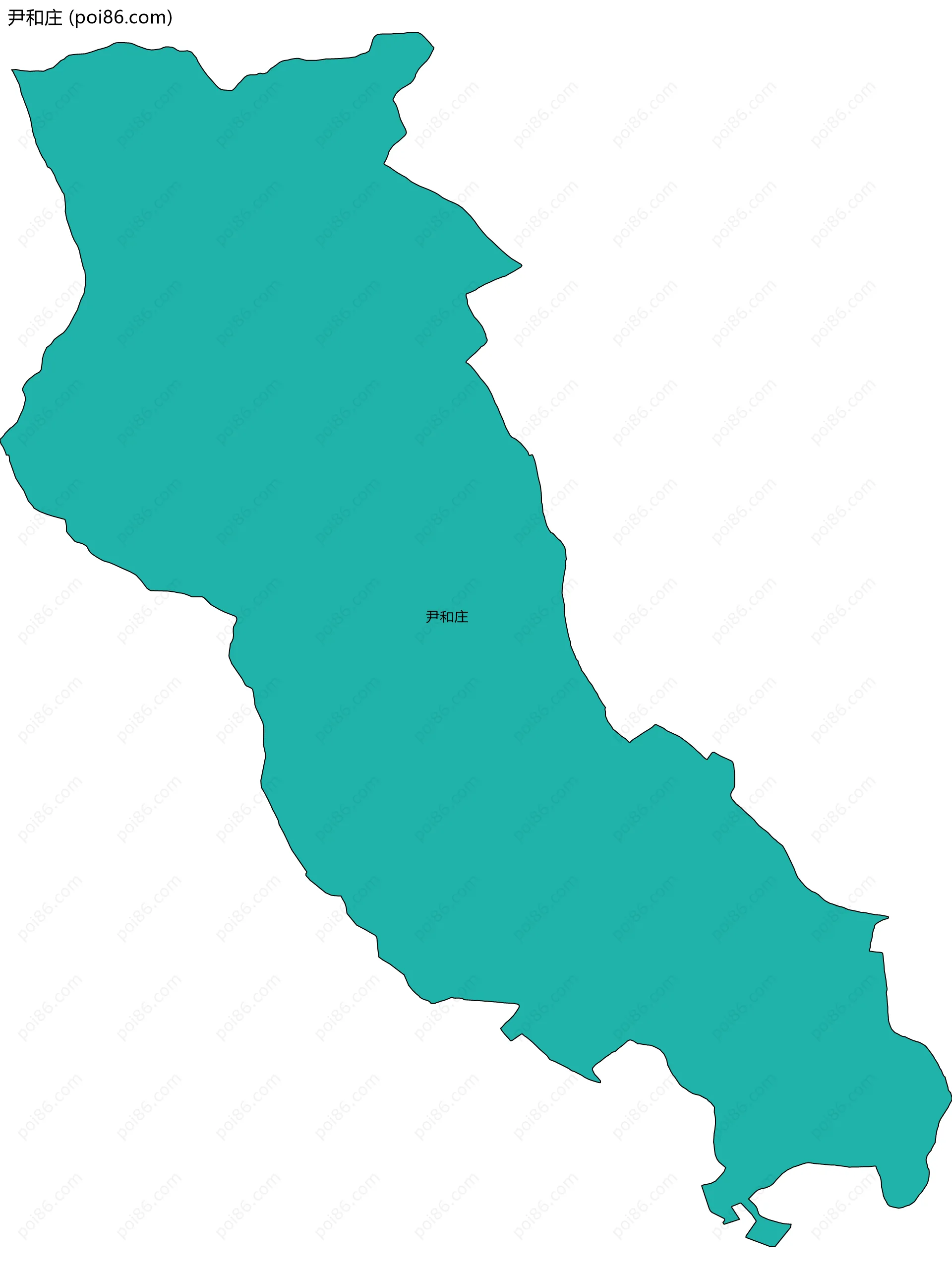 尹和庄边界地图