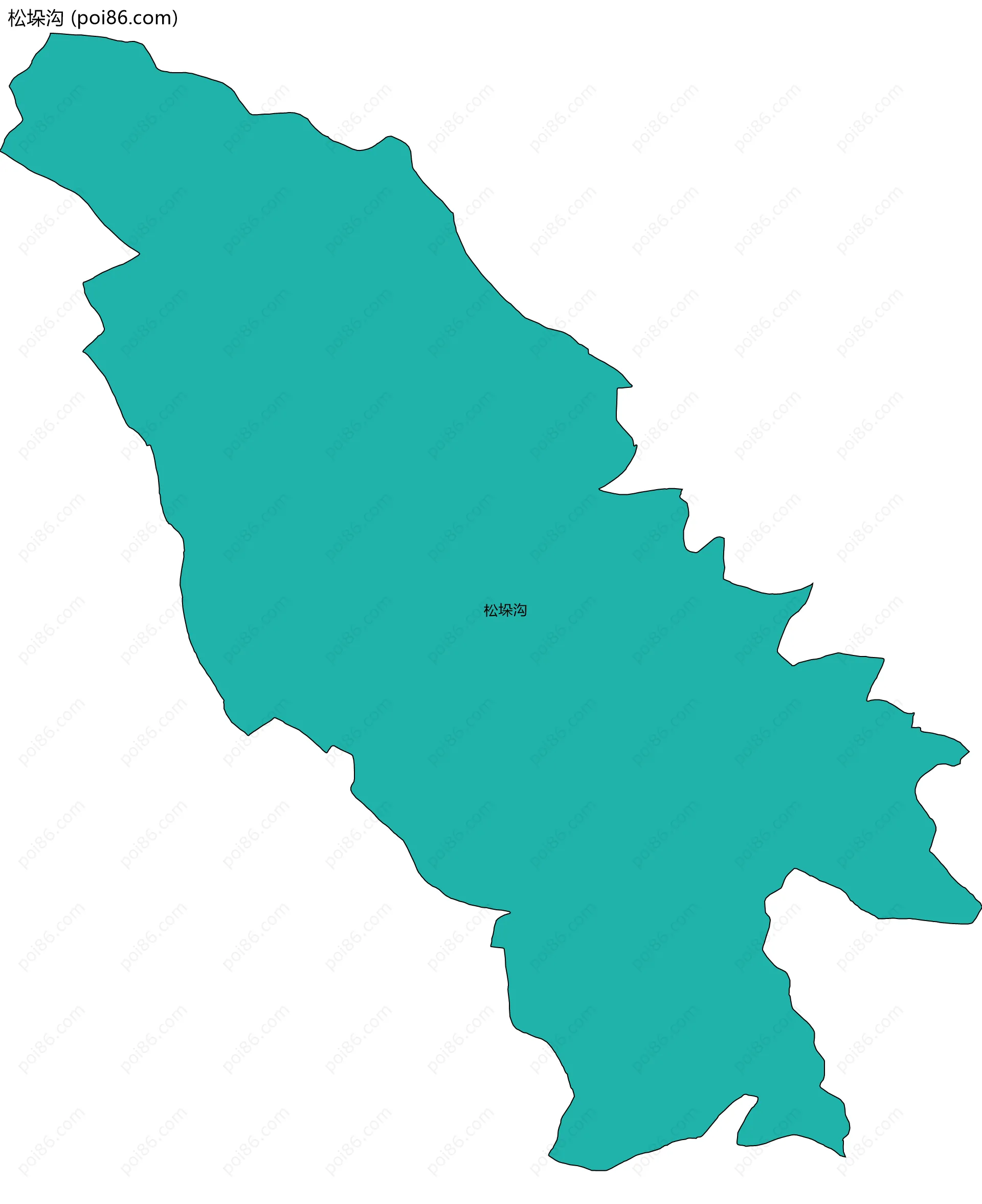 松垛沟边界地图