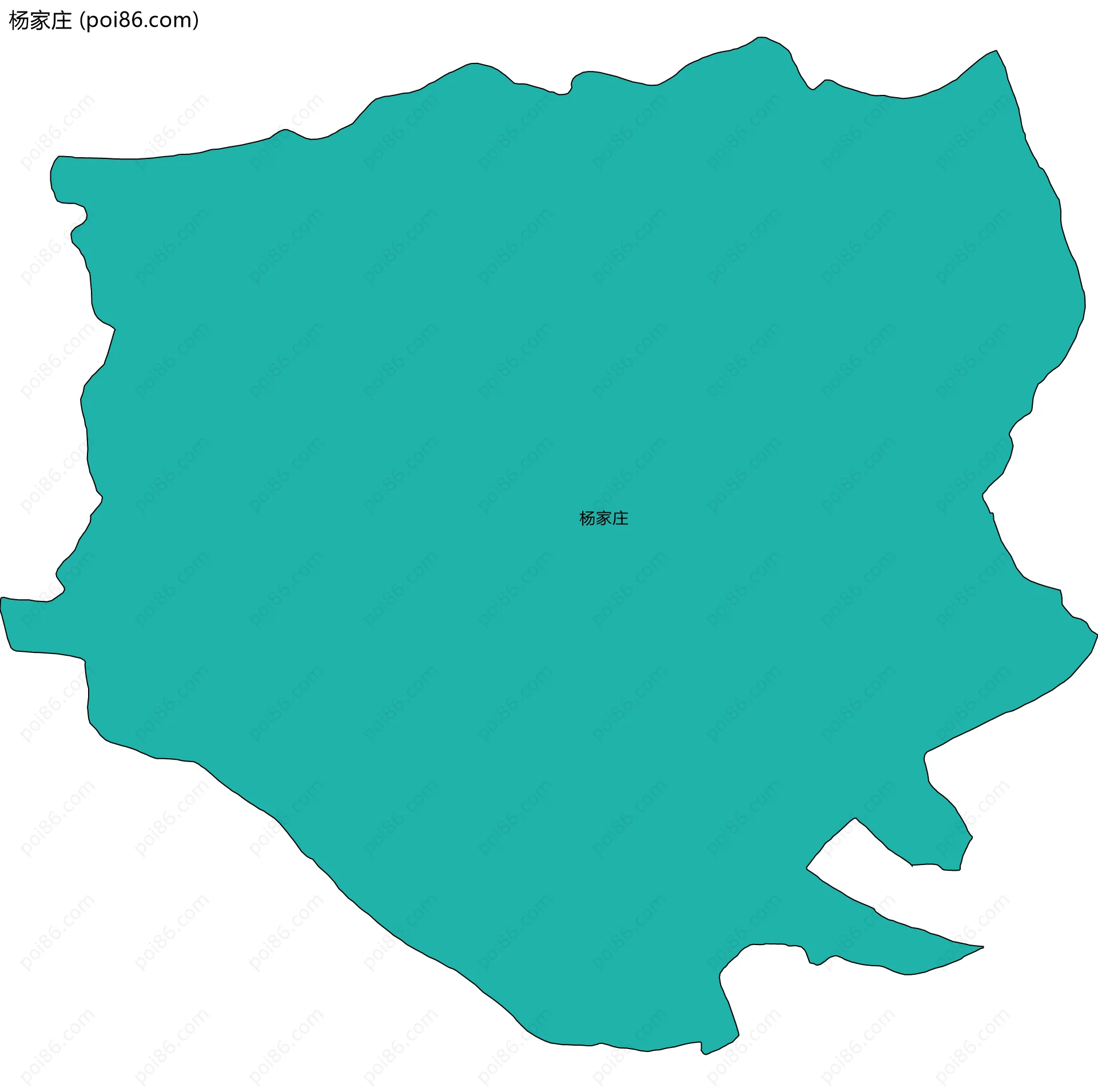 杨家庄边界地图