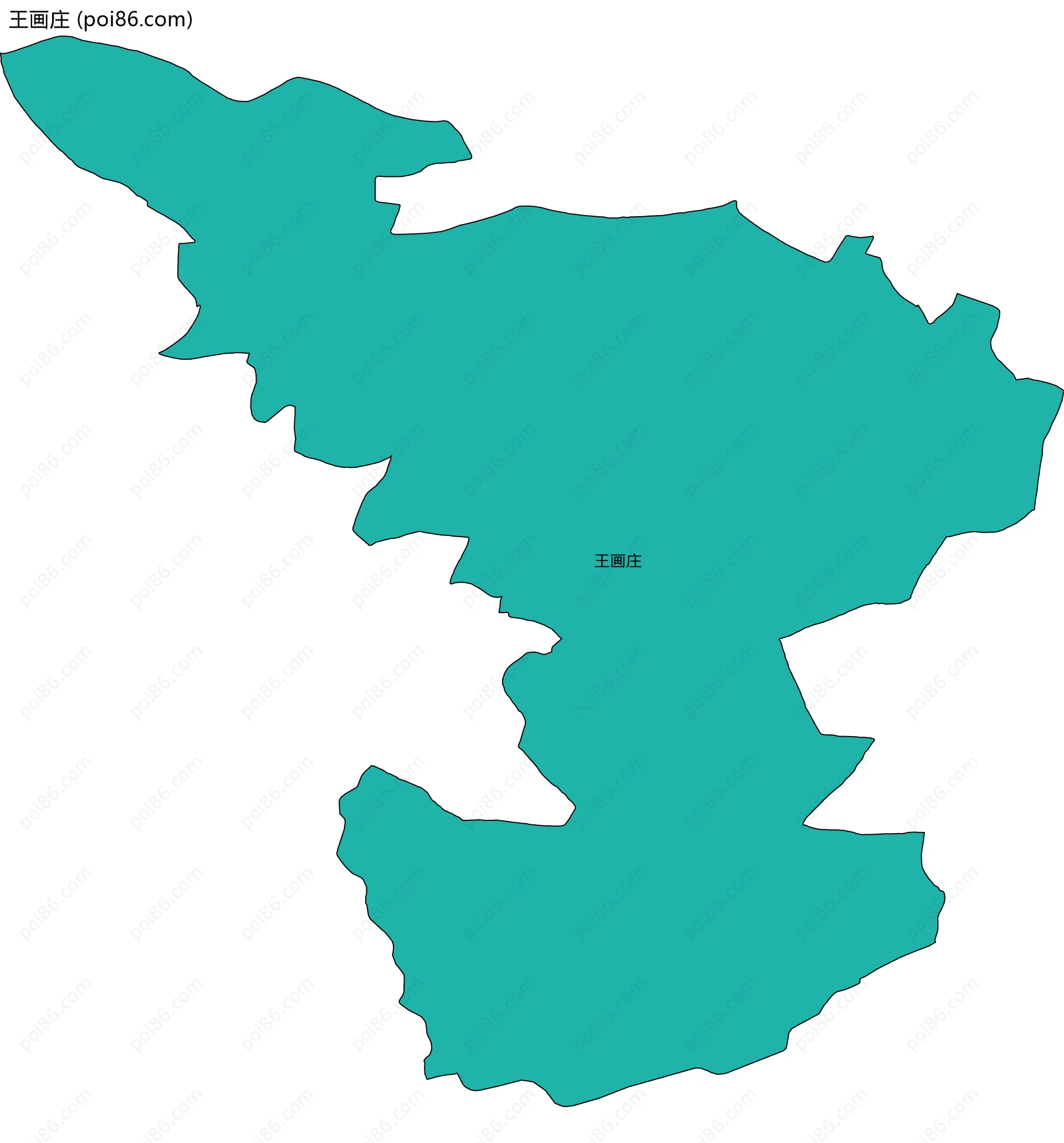王画庄边界地图