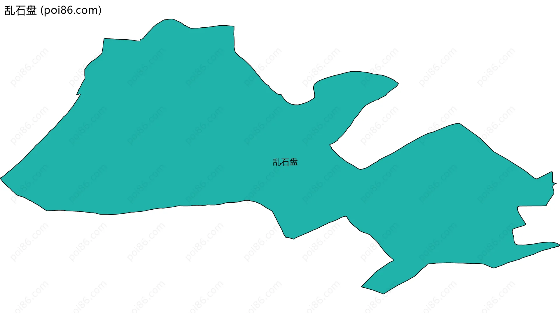 乱石盘边界地图