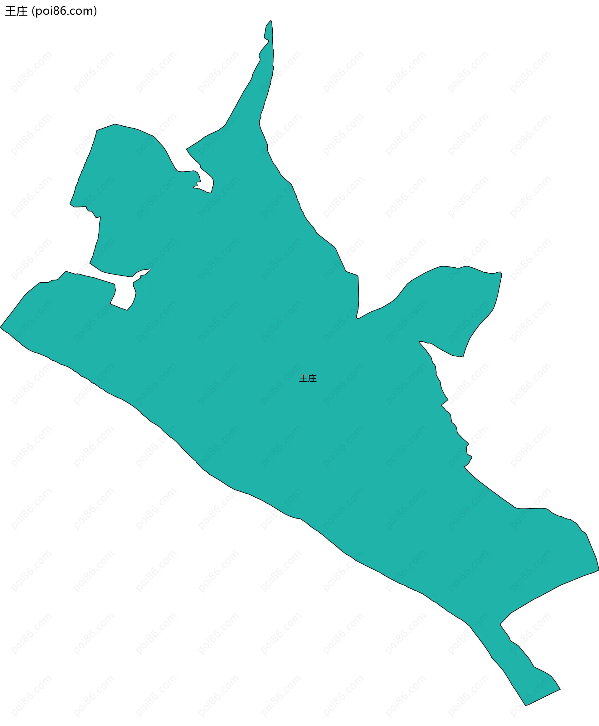 王庄边界地图