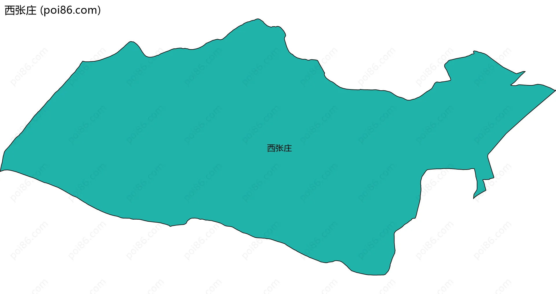 西张庄边界地图