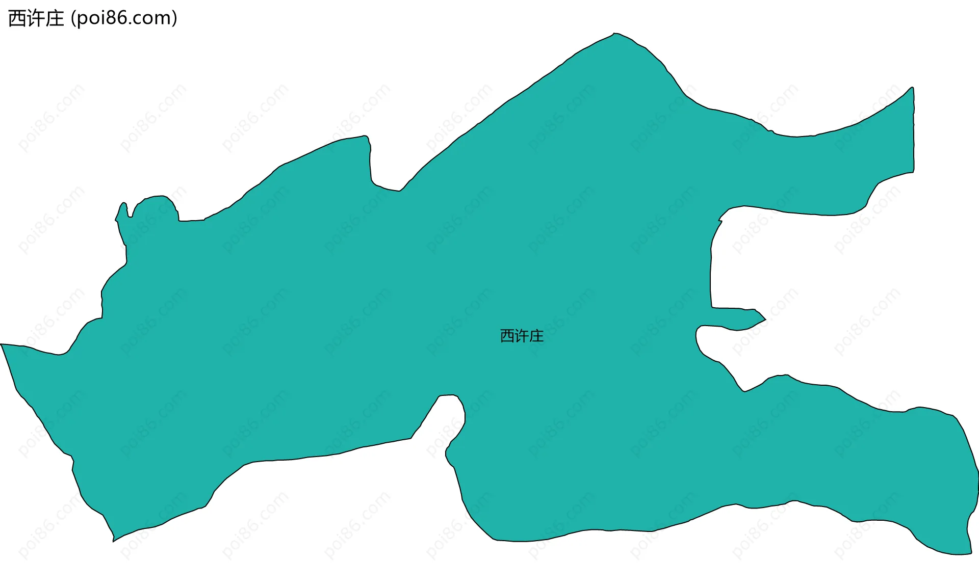 西许庄边界地图