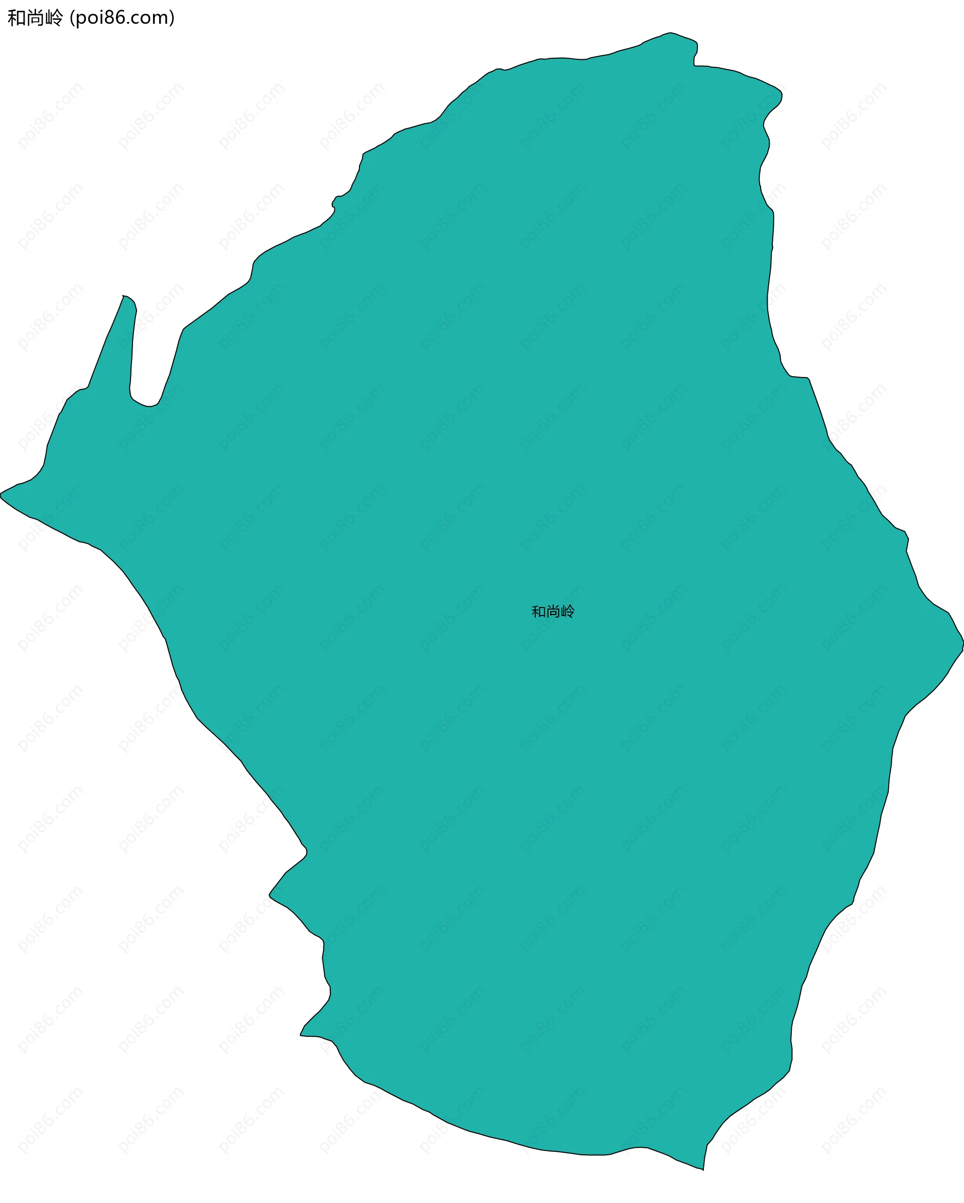 和尚岭边界地图