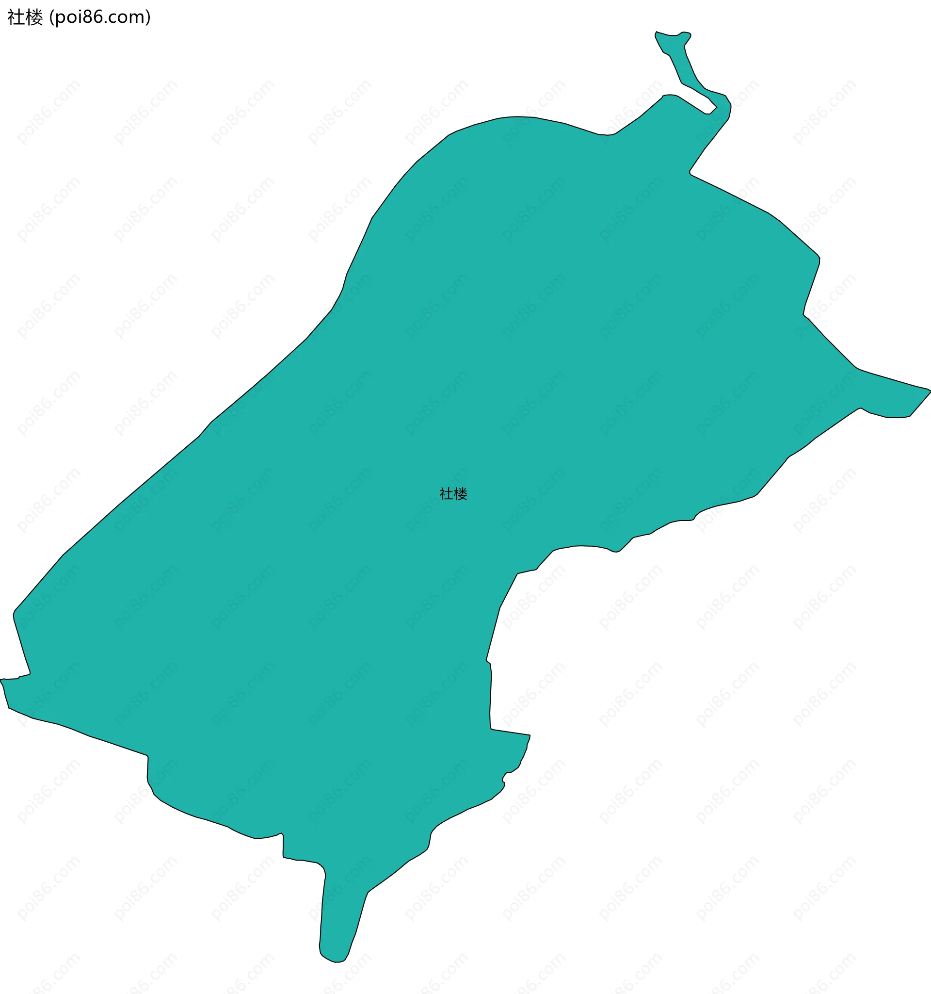 社楼边界地图