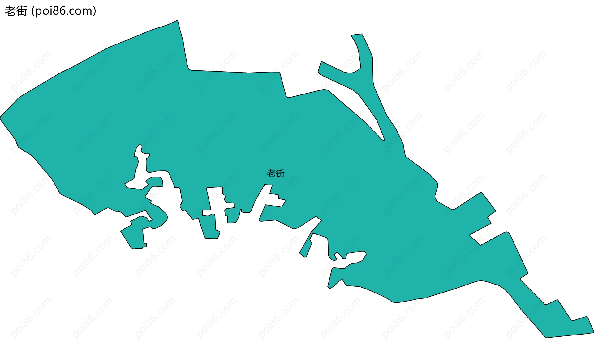 老街边界地图