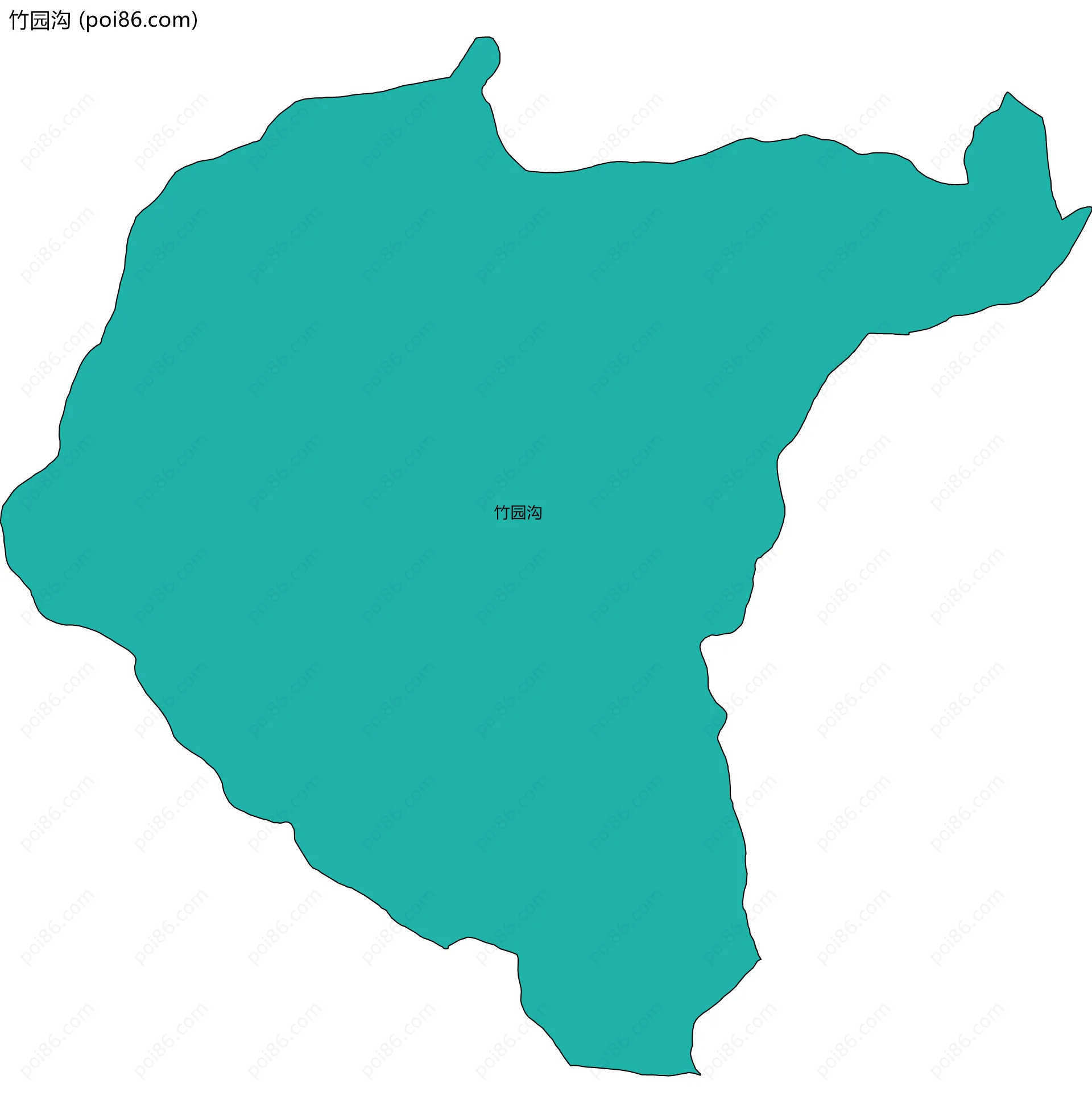 竹园沟边界地图