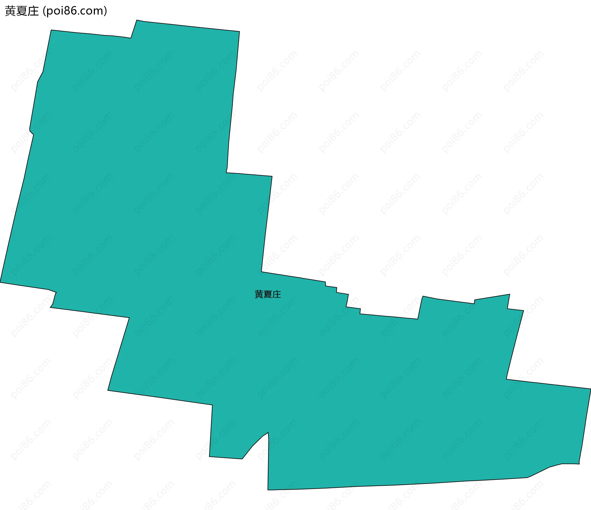 黄夏庄边界地图