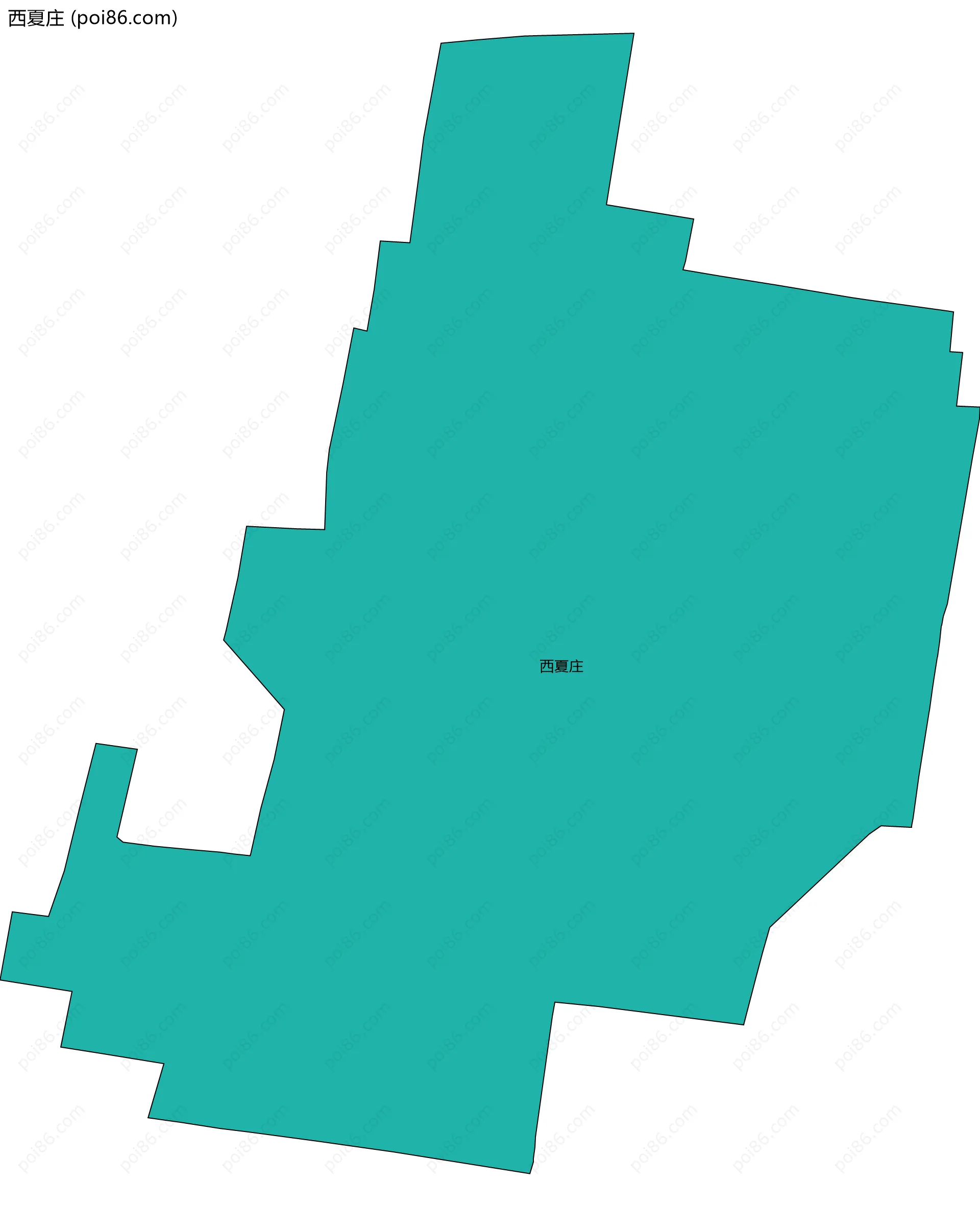 西夏庄边界地图