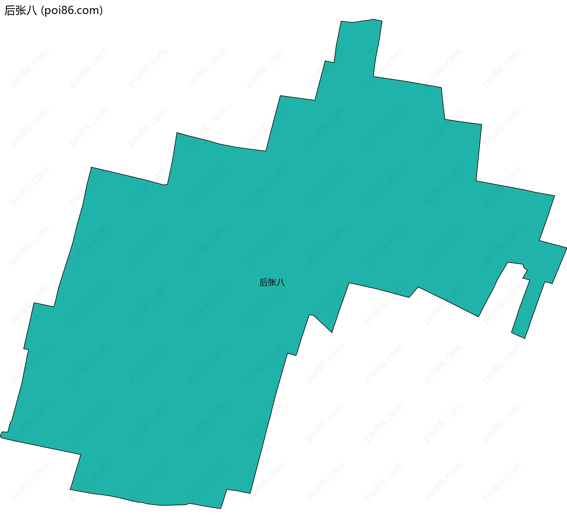 后张八边界地图