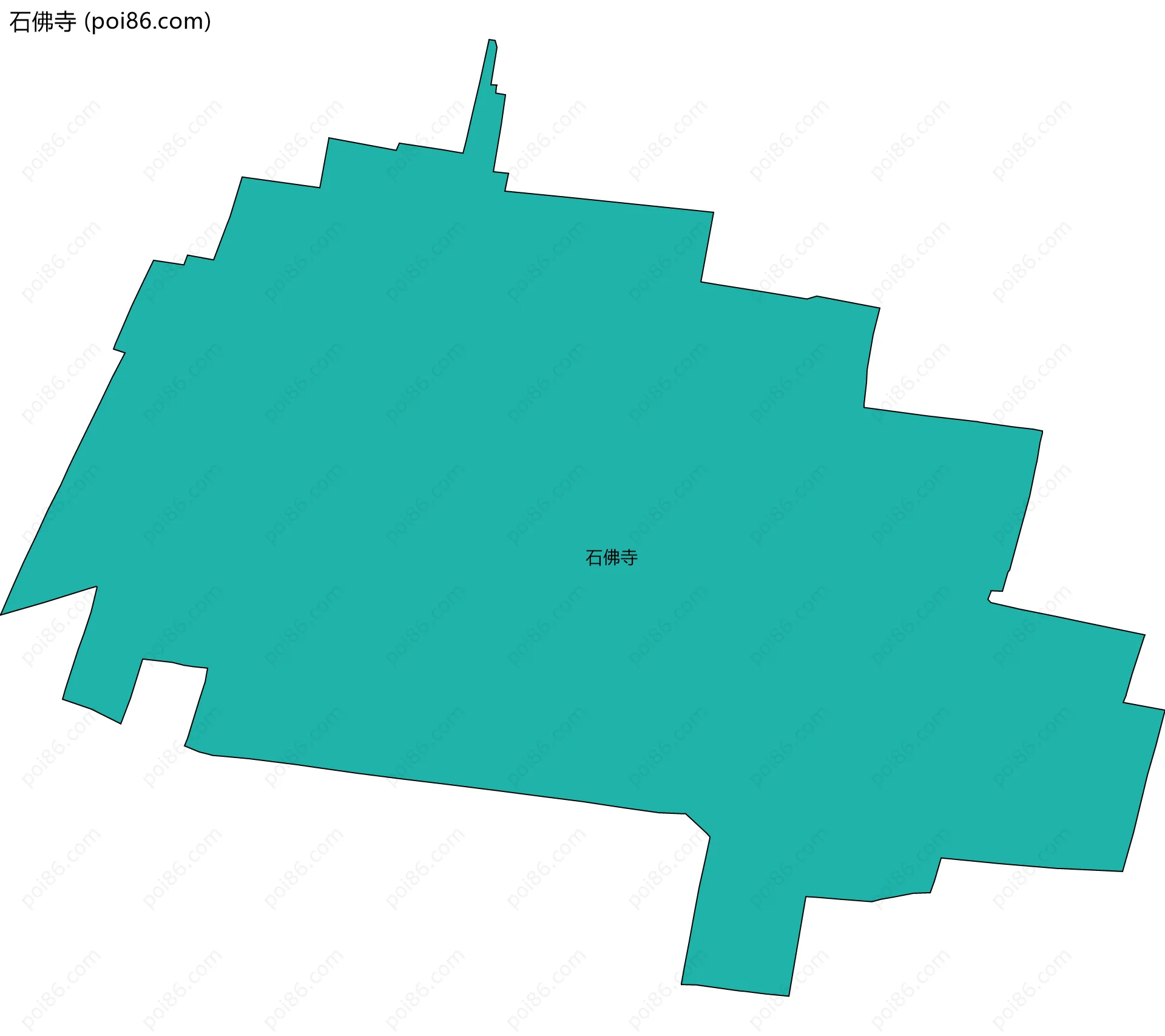 石佛寺边界地图