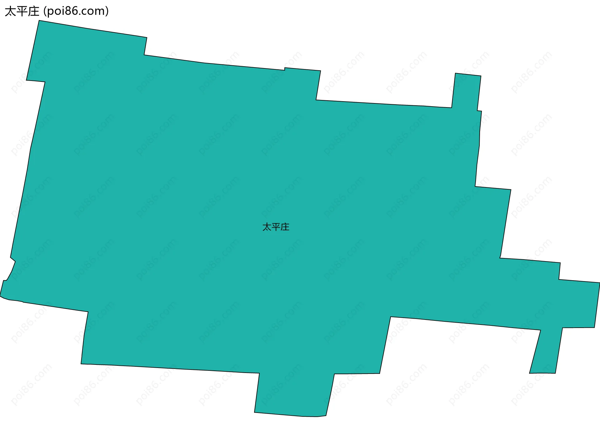 太平庄边界地图