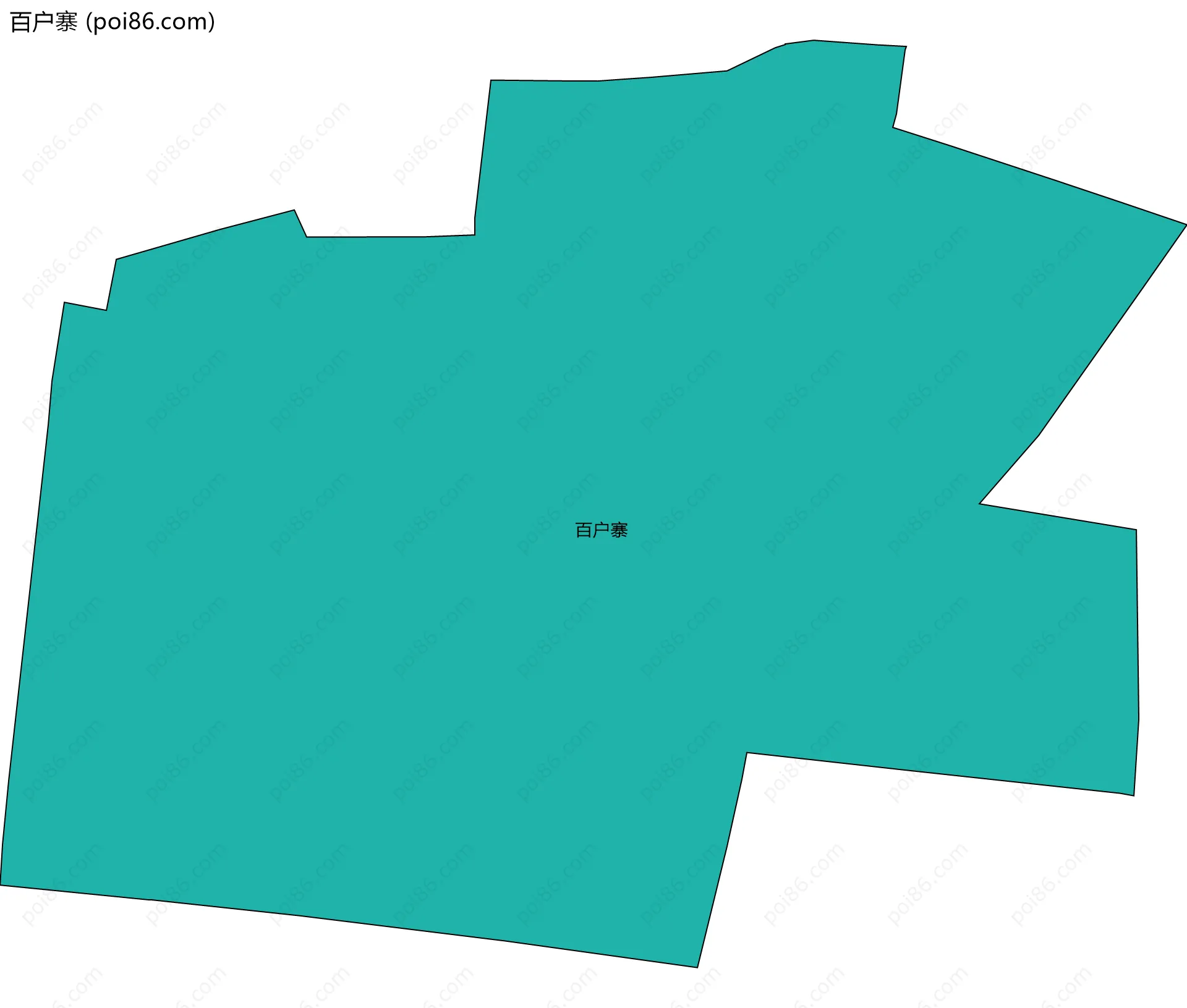 百户寨边界地图