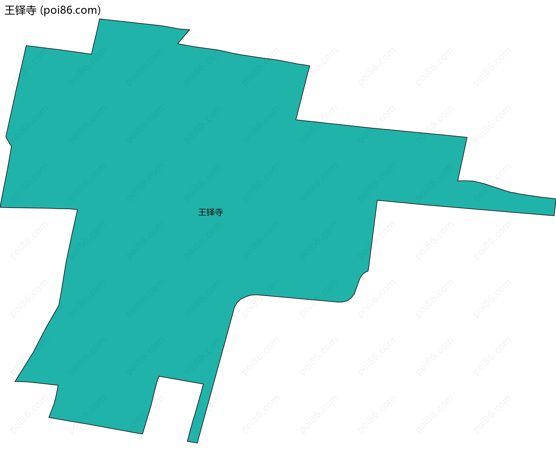 王铎寺边界地图