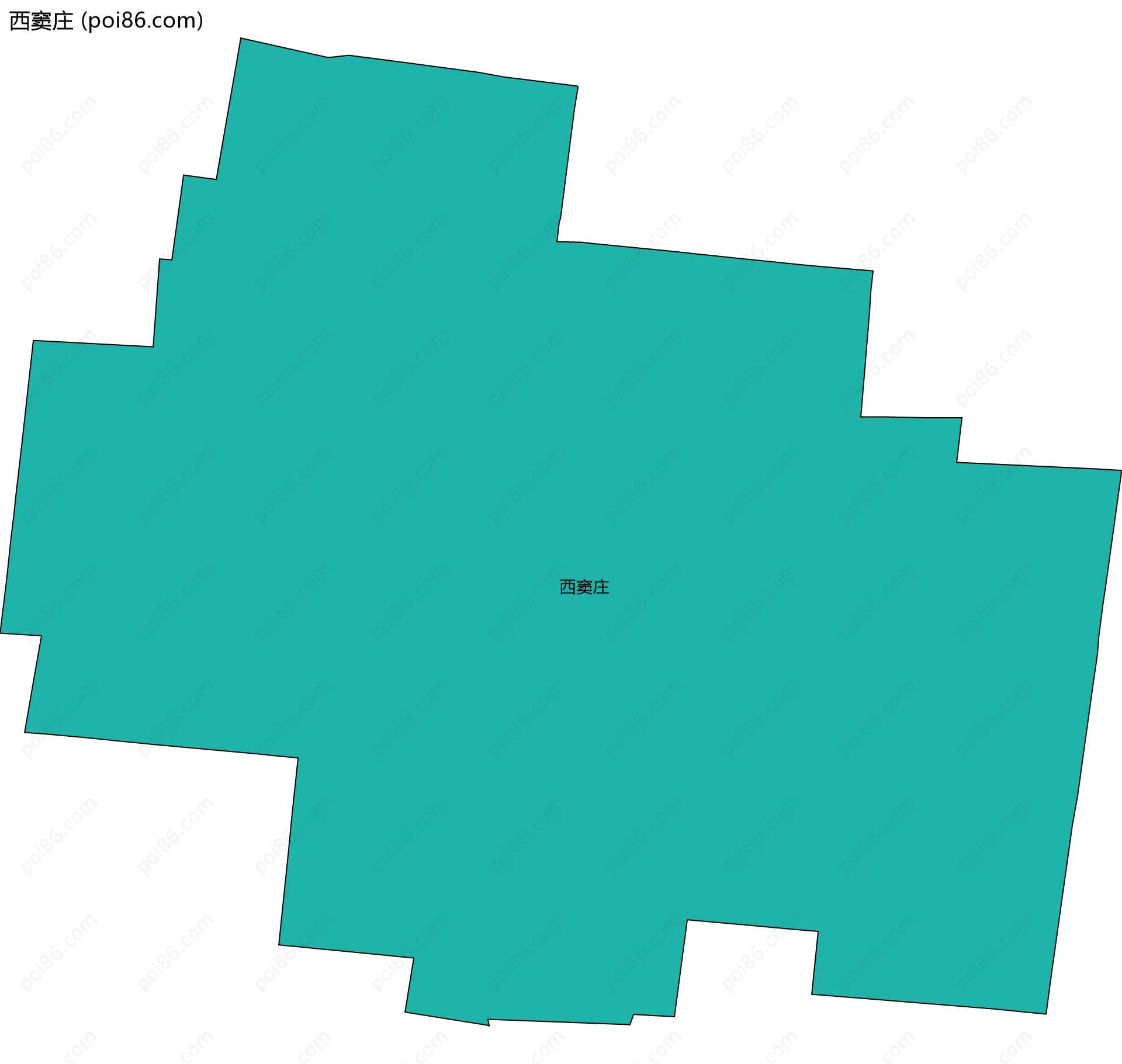 西窦庄边界地图