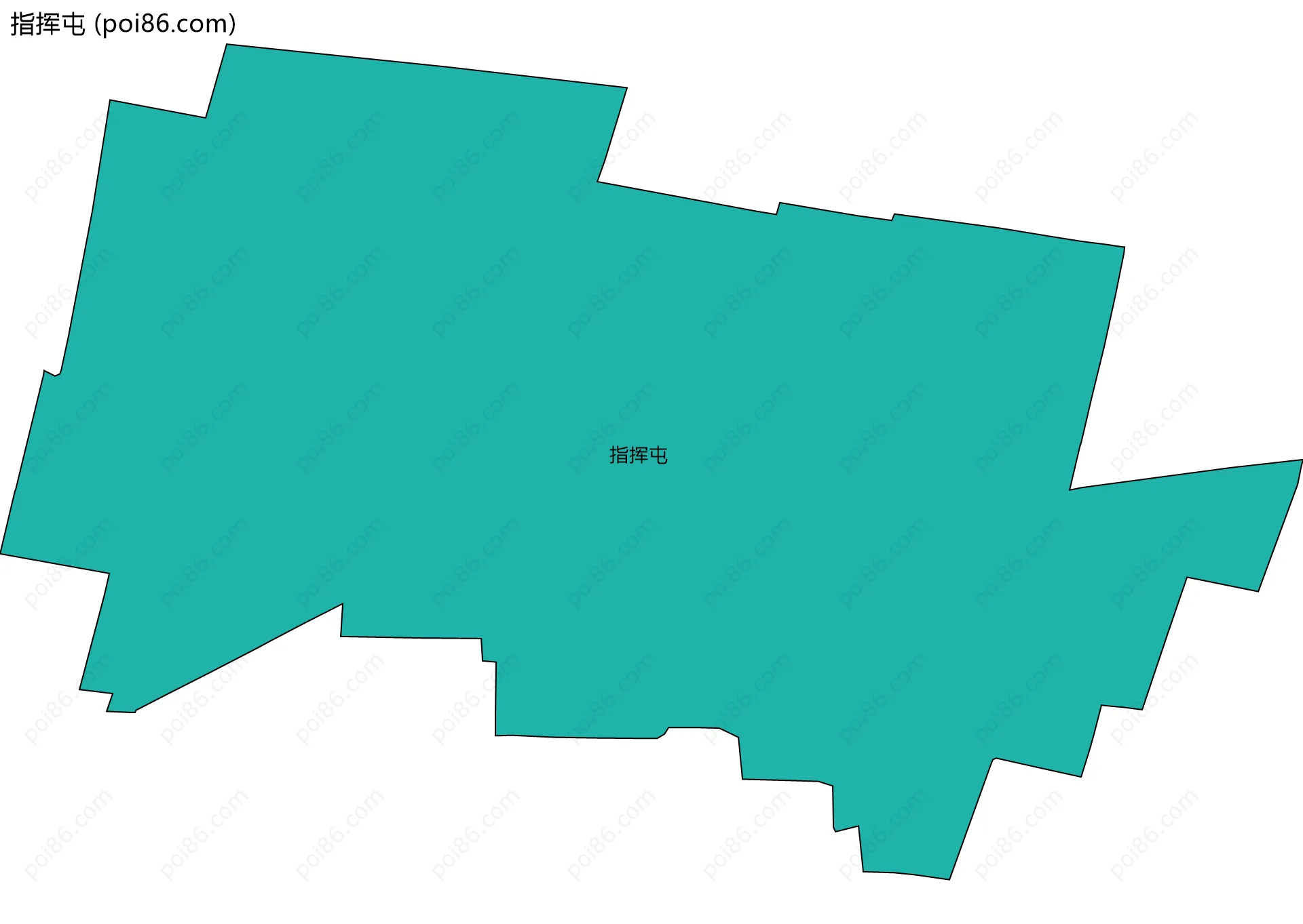 指挥屯边界地图