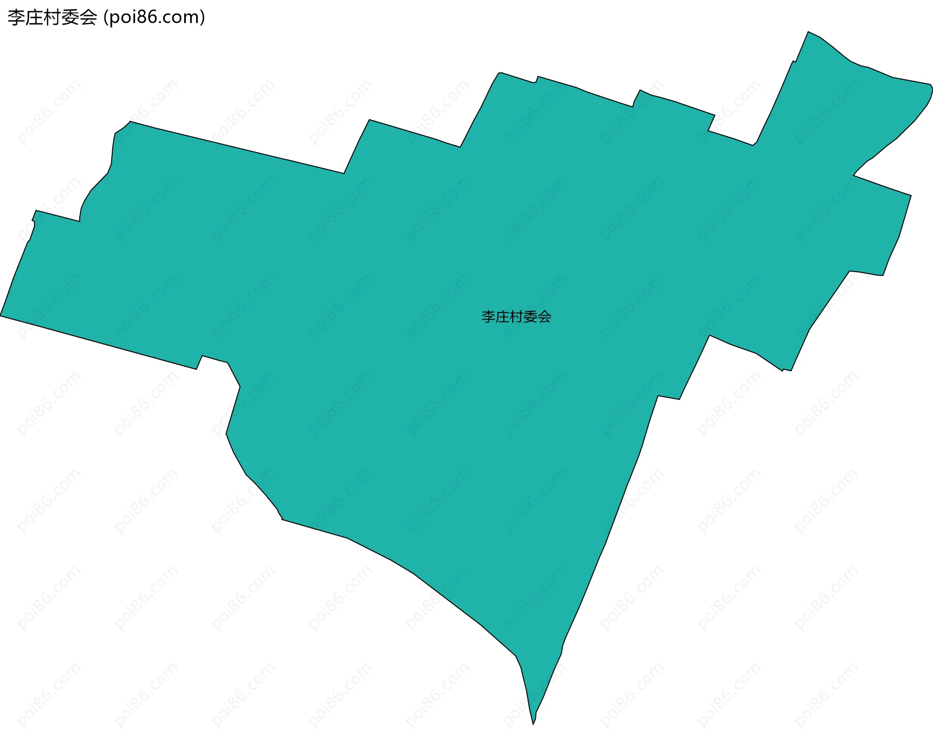 李庄村委会边界地图