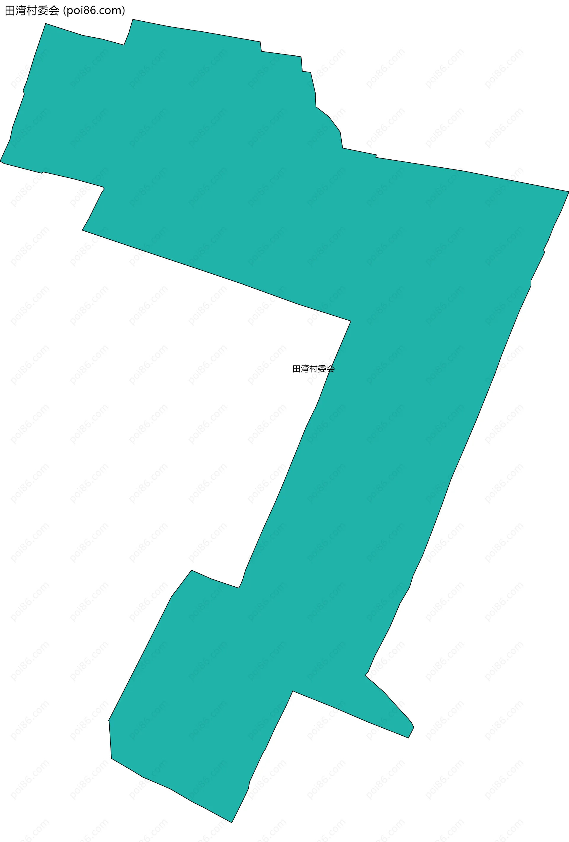 田湾村委会边界地图