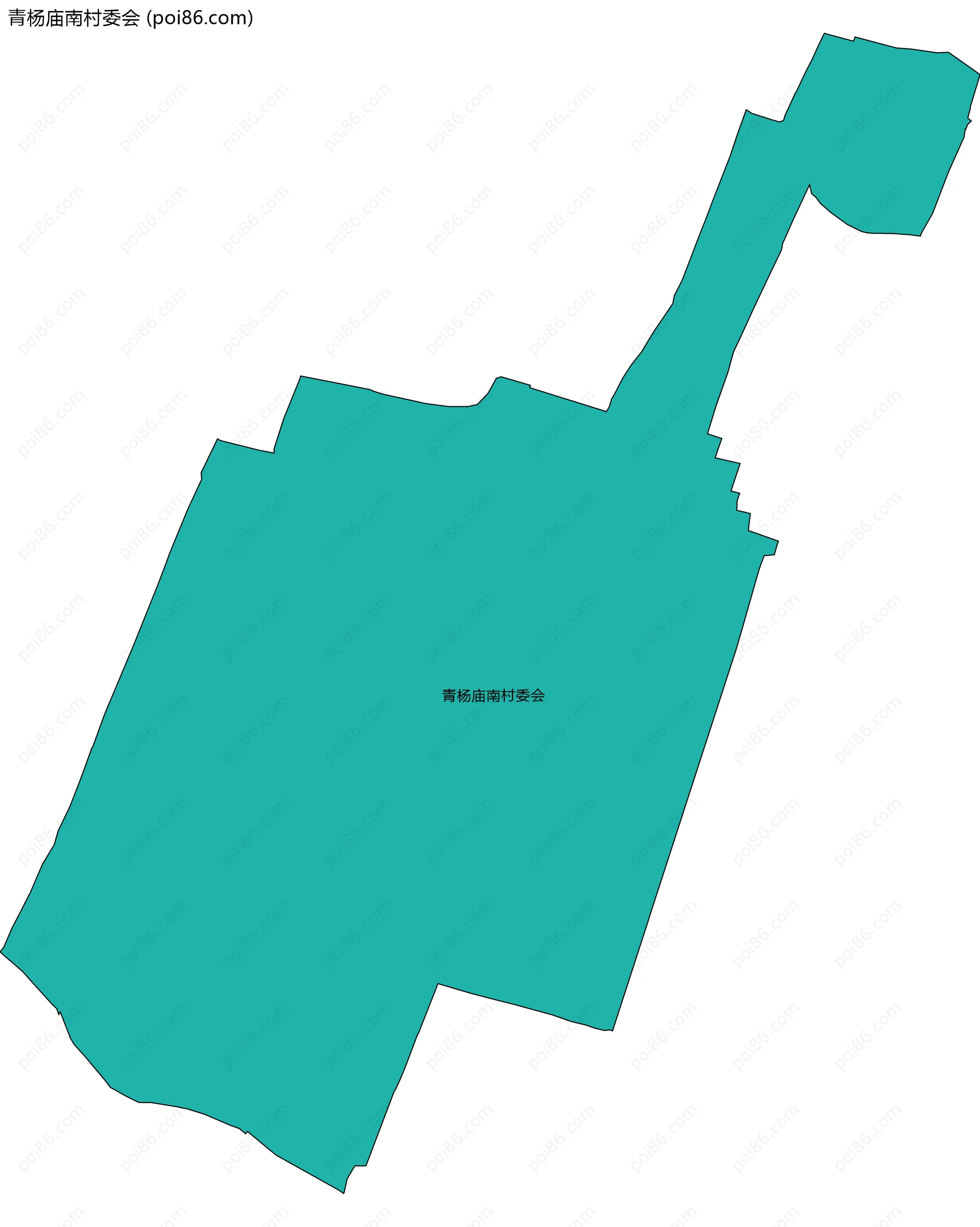 青杨庙南村委会边界地图