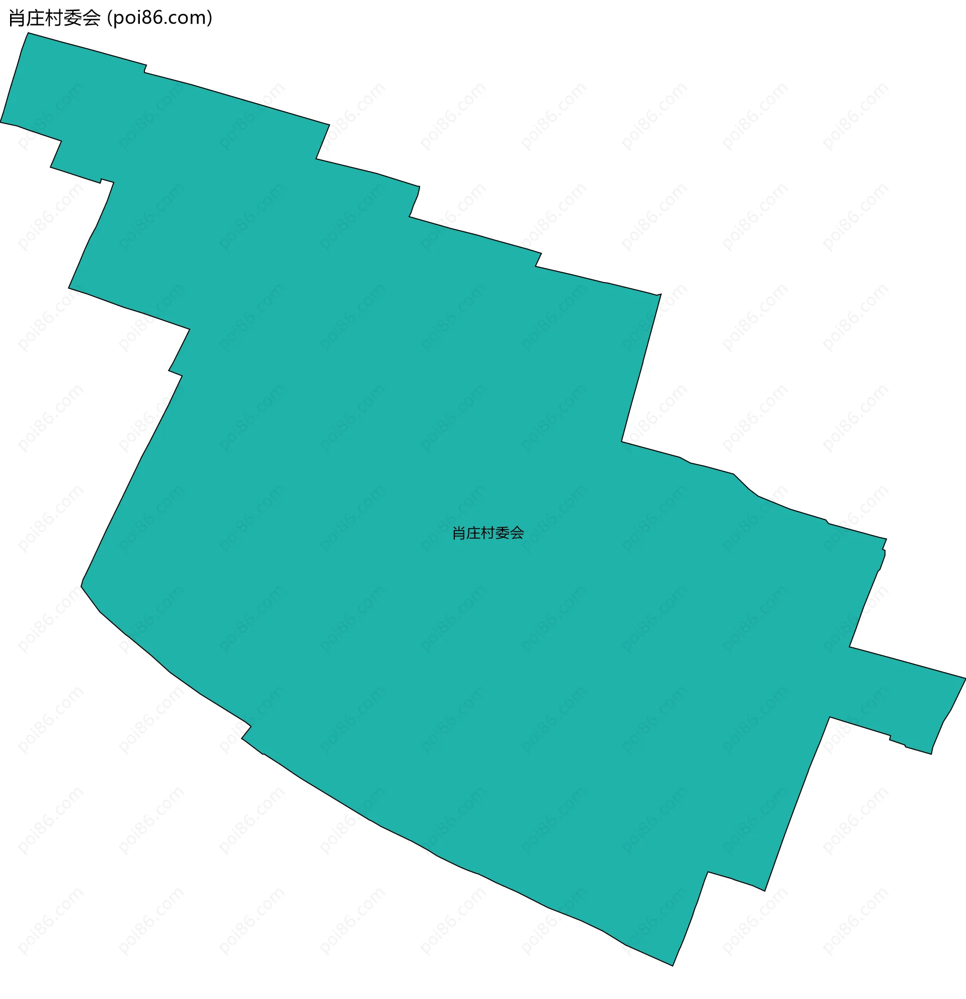 肖庄村委会边界地图