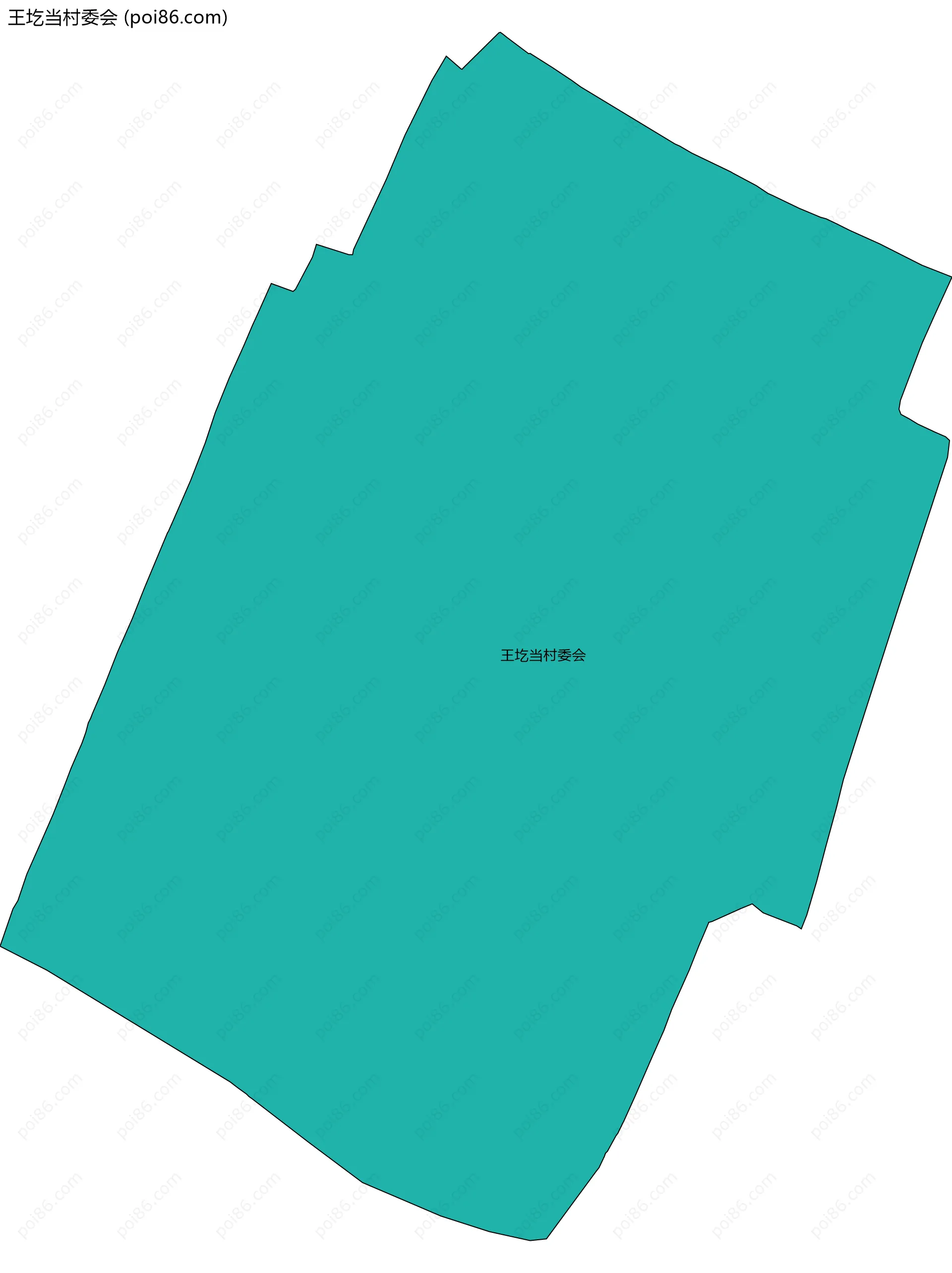 王圪当村委会边界地图