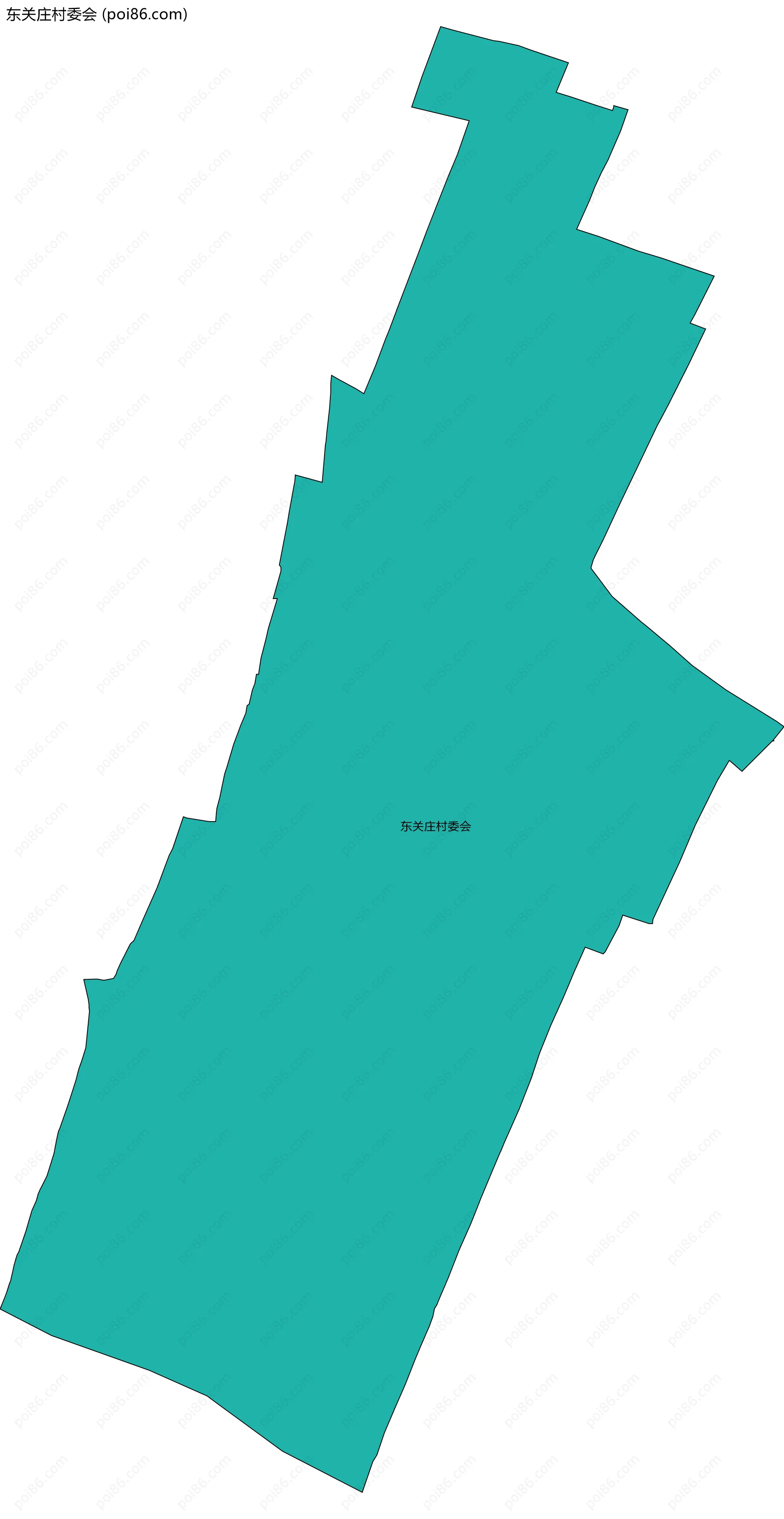 东关庄村委会边界地图